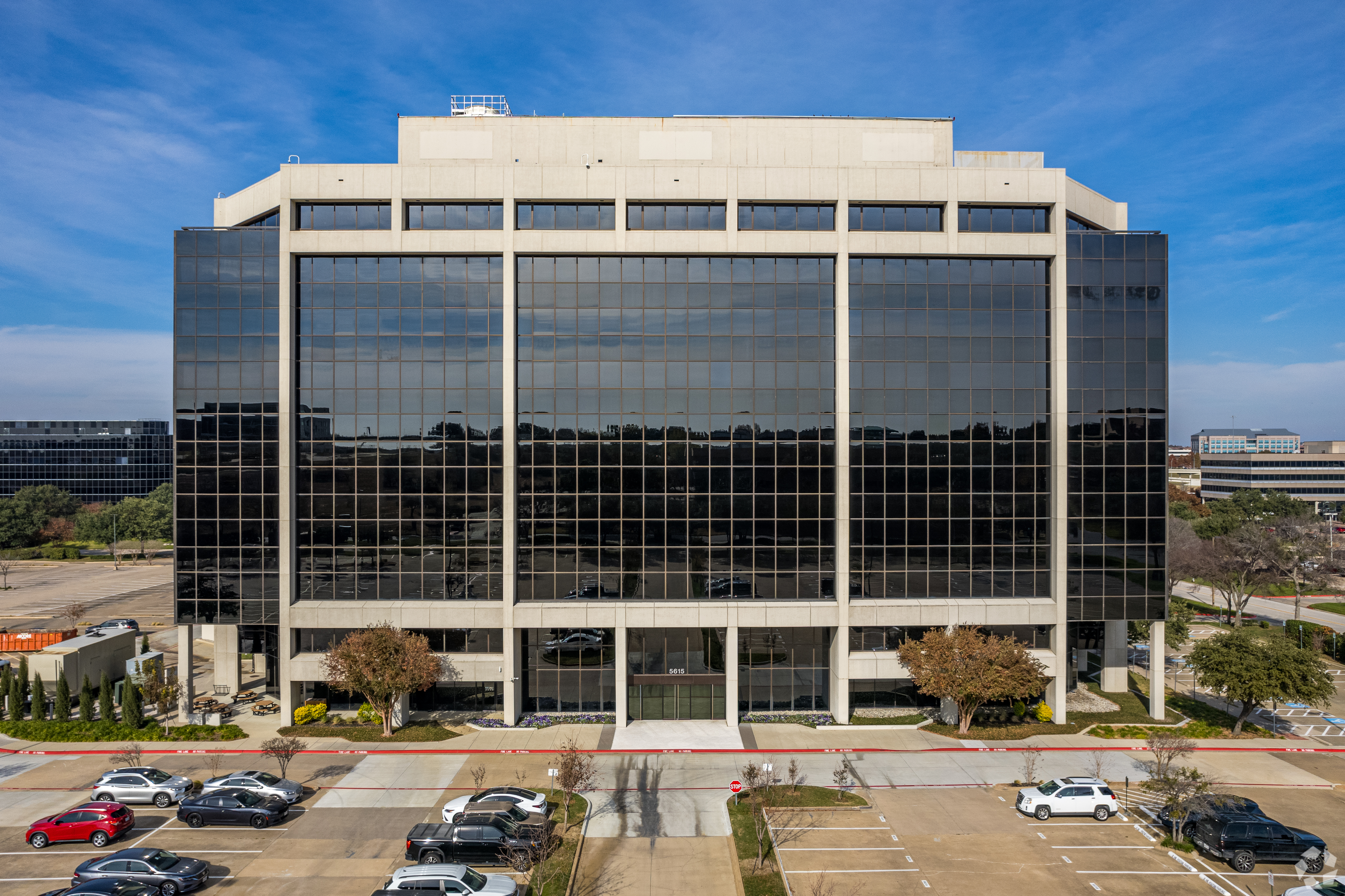 The 10-story, 223,498-square-foot office building at 5615 Highpoint Drive in Irving has sold to a new owner this week. (CoStar)