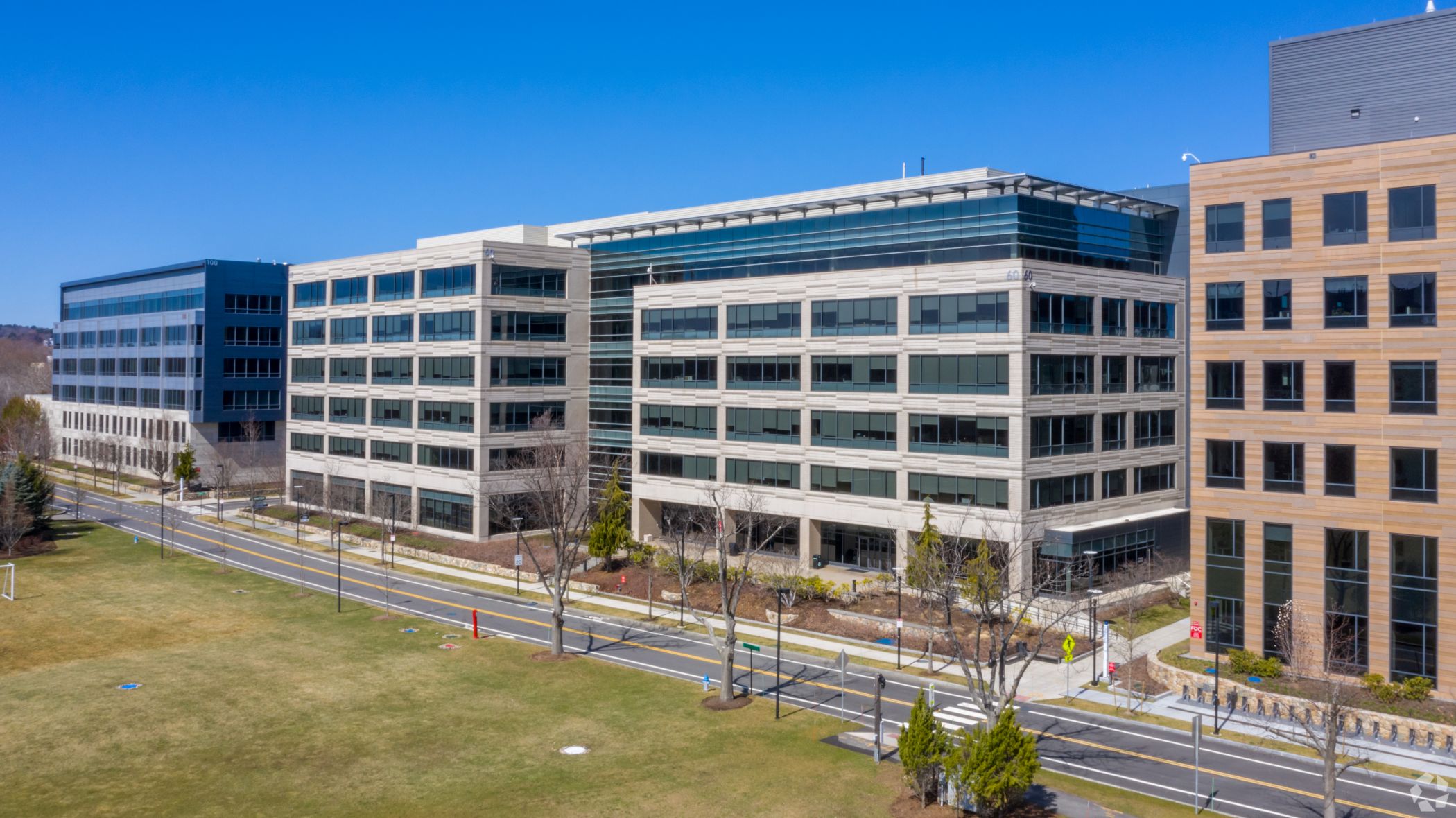Market research firm Forrester is headquartered at the Cambridge Discovery Park office campus on the outskirts of Boston. (CoStar) 