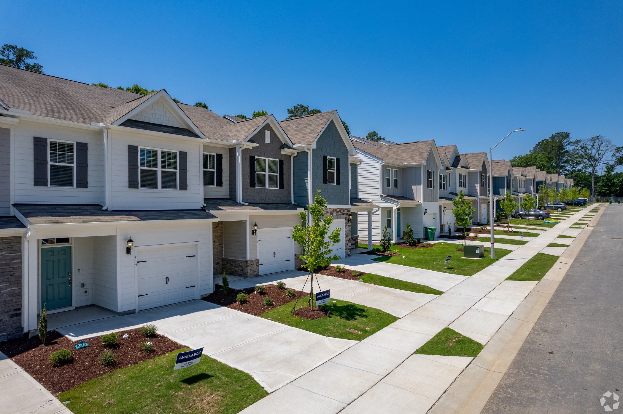 D.R. Horton completed the 74-unit Ashford Townes in Fuquay-Varina, North Carolina, last February. (Cris Gebhardt/CoStar)