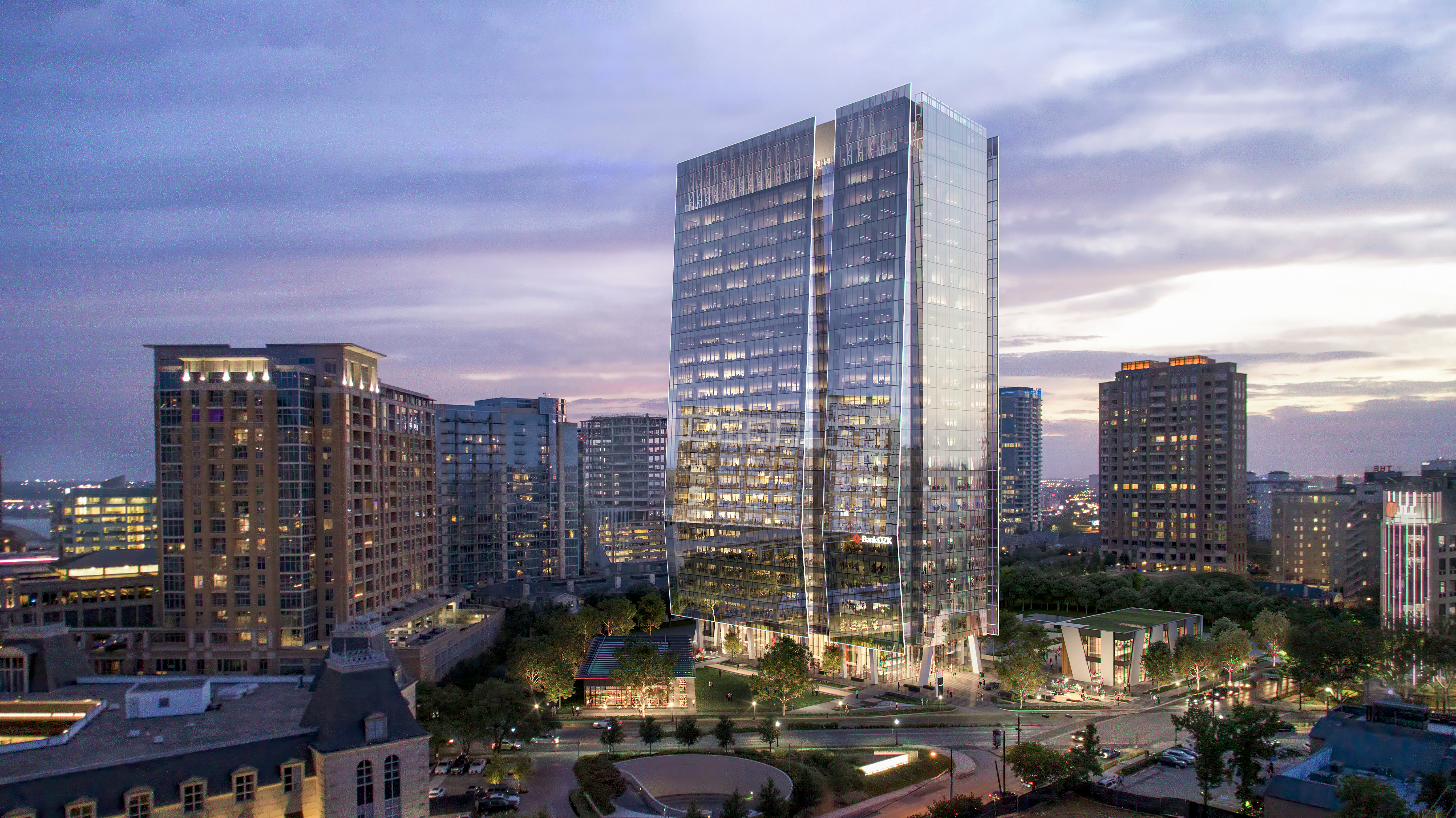 23Springs, a 26-floor, 626,215-square-foot mixed-use development in Uptown Dallas, is expected to be completed in March 2025. (Granite Properties)