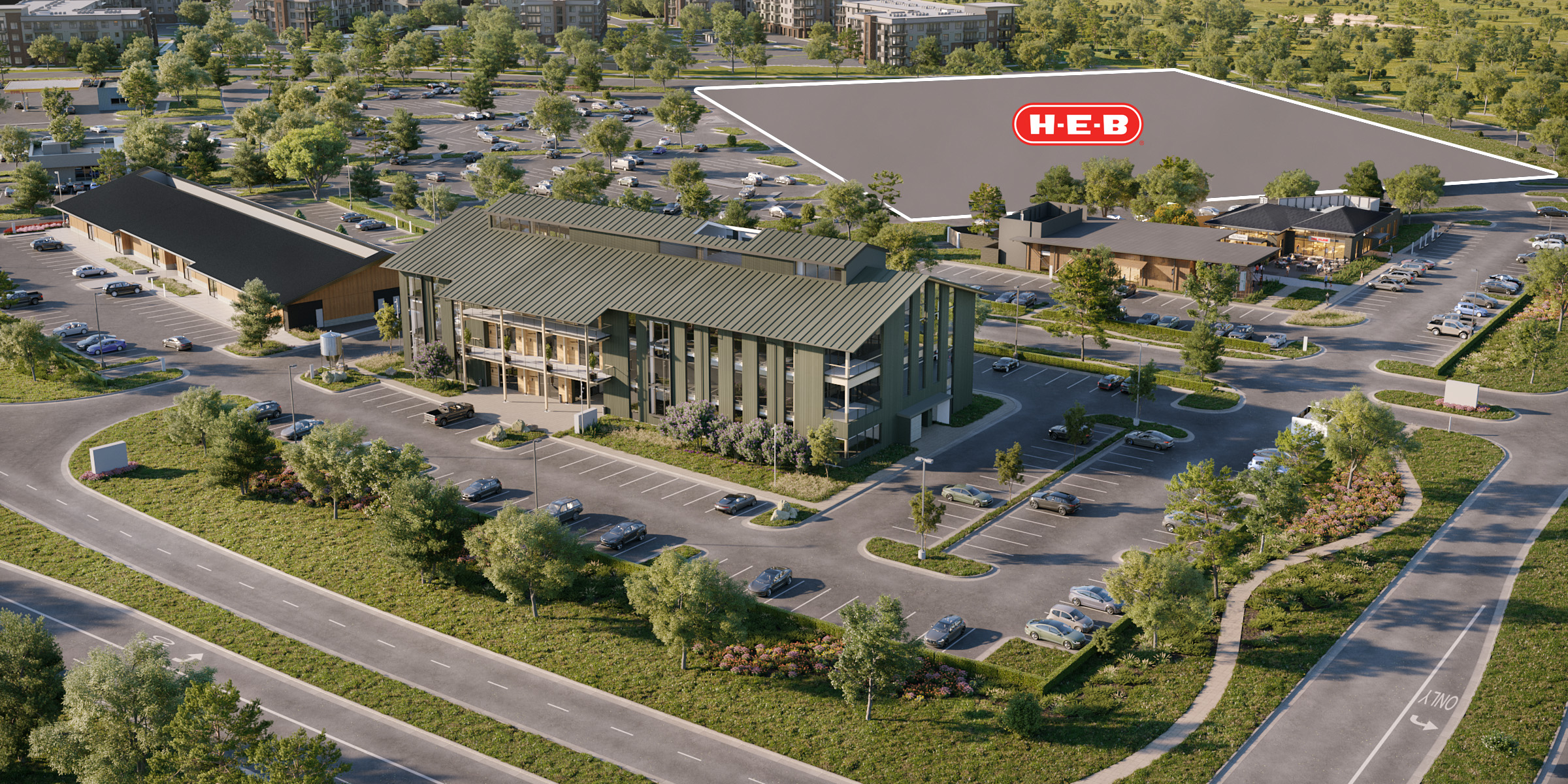 Six more restaurants and retailers are coming to Village Green in Howard Hughes Holdings' Bridgeland master-planned project in Northwest Houston. (Howard Hughes Holdings)
