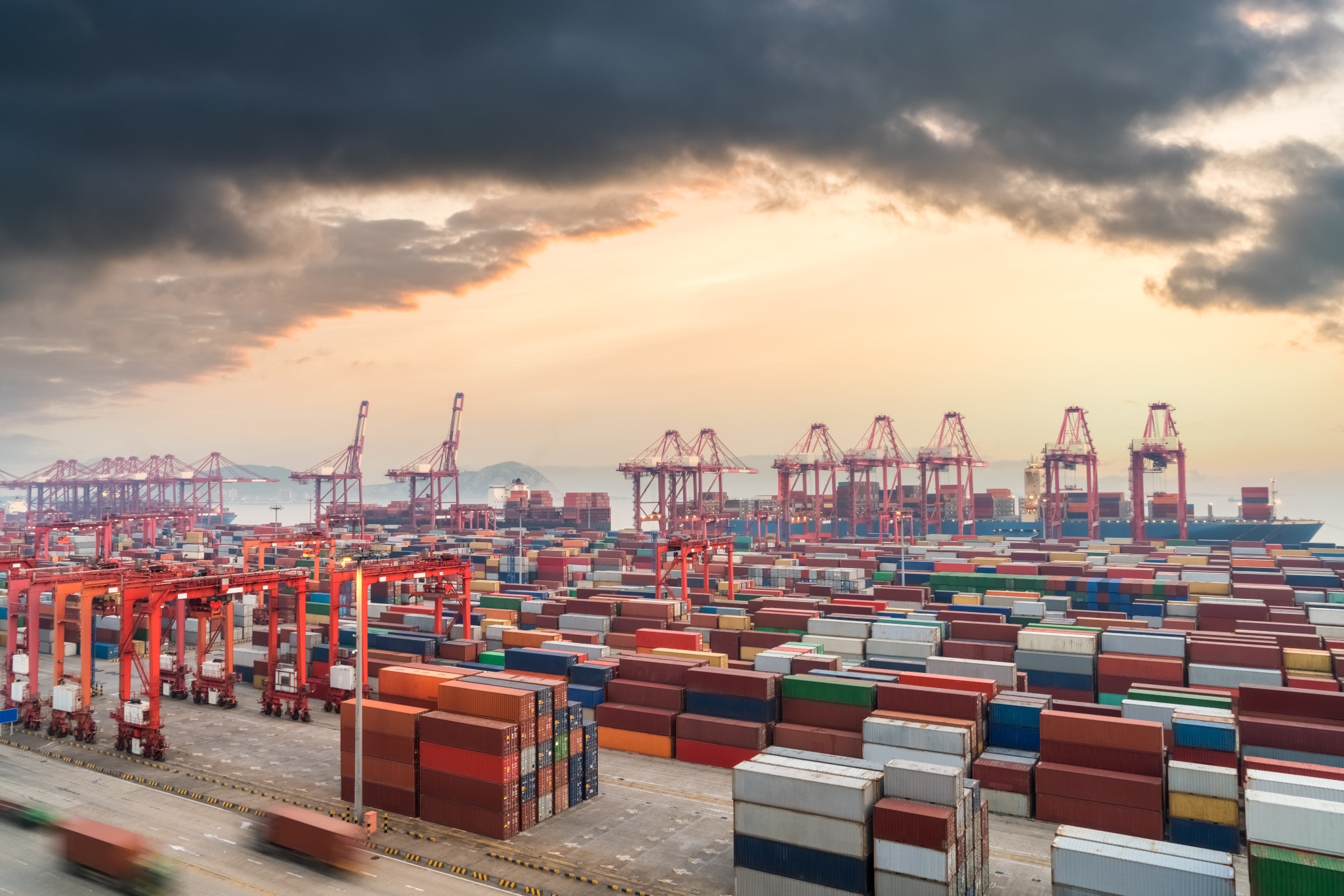 China imposed new tariffs on certain U.S. goods coming into its own ports, including this one in Shanghai. (Getty Images)