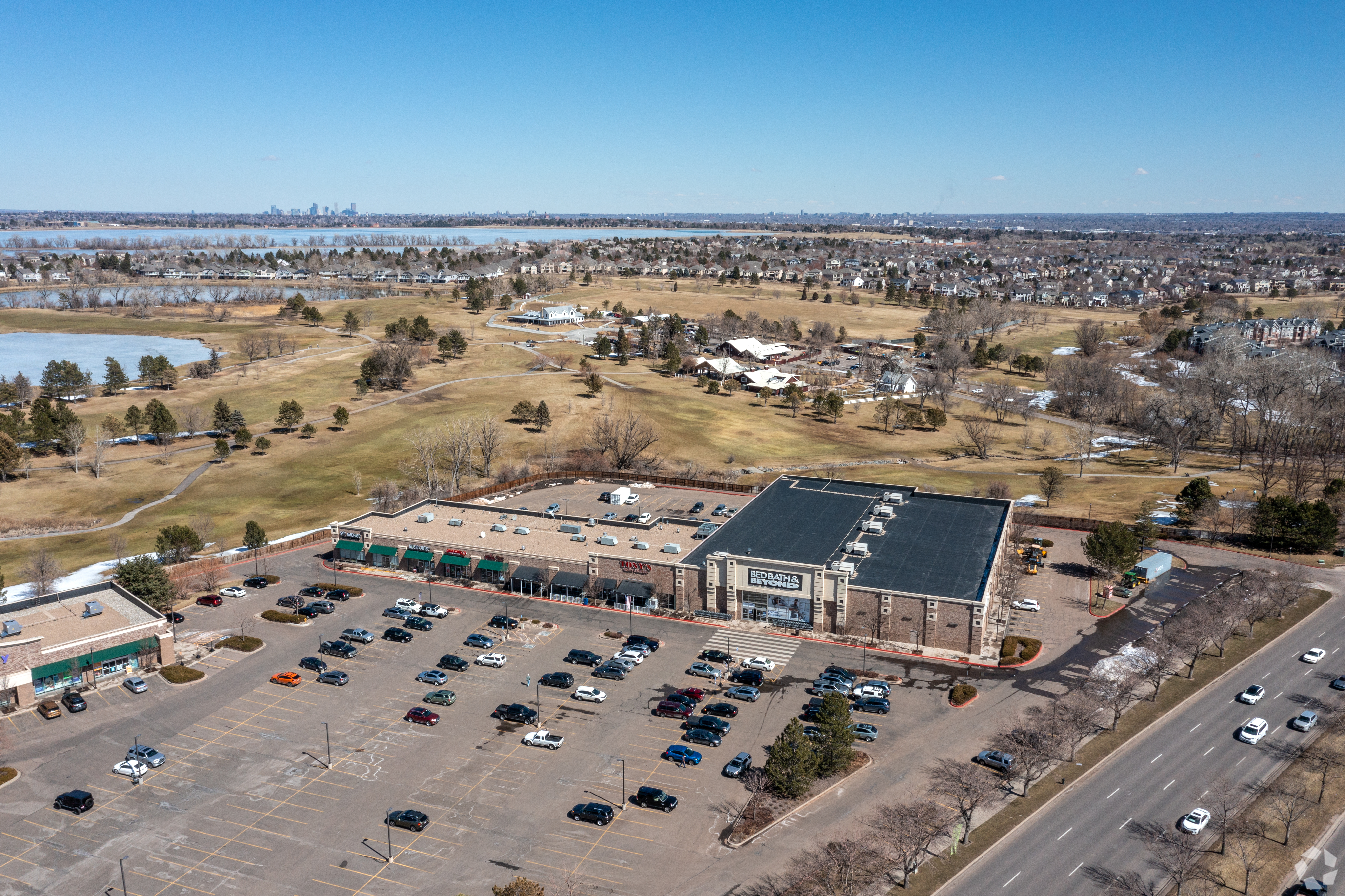 Retailers are taking advantage of pickleball’s rise in popularity. Epic Pickleball Club leased 35,000 square feet this fall in the Bowles Village Center in Littleton, pictured. (CoStar)