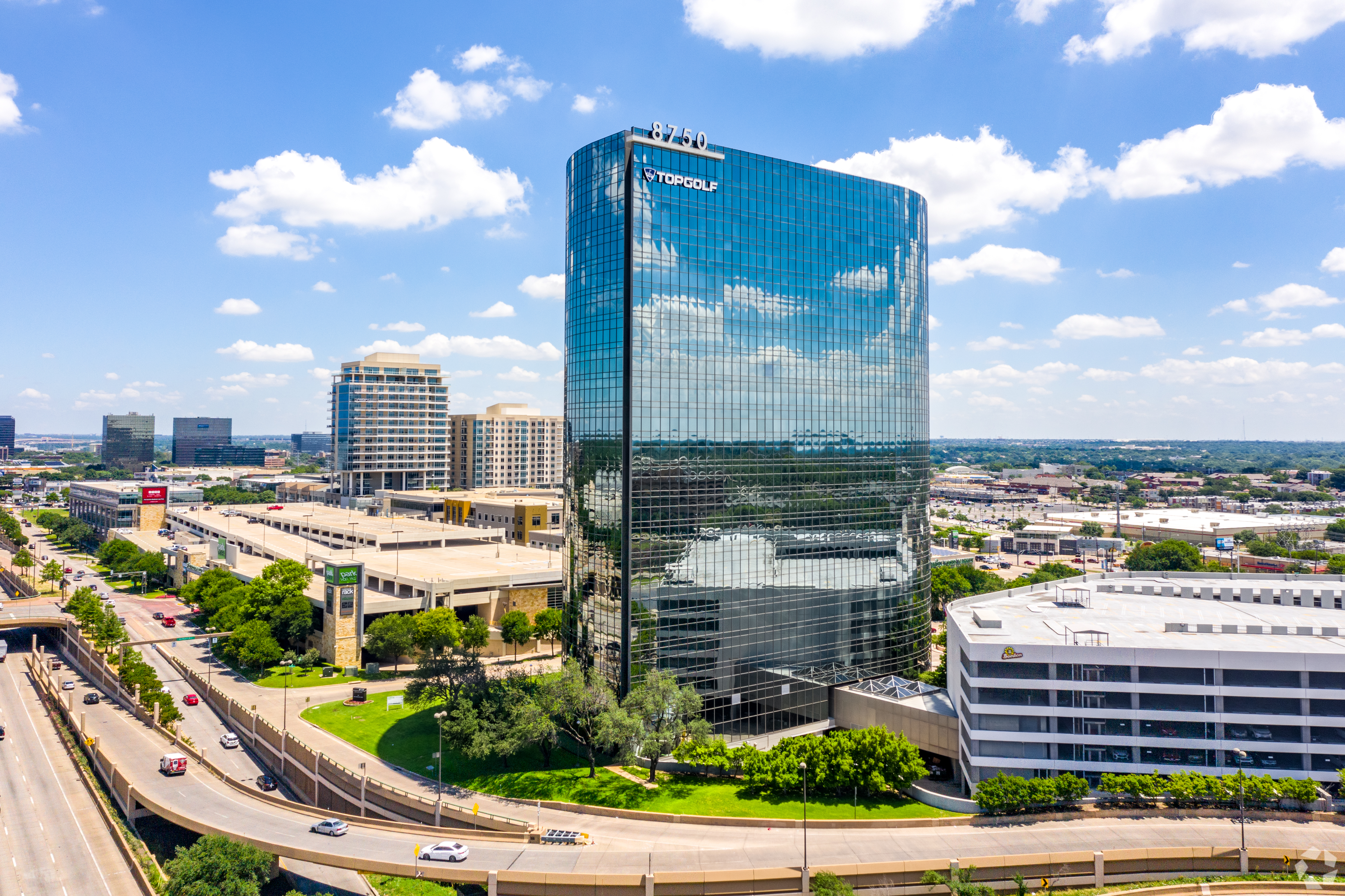 Real Capital Solutions bought this Dallas office building, where Topgolf has its corporate headquarters. (CoStar)