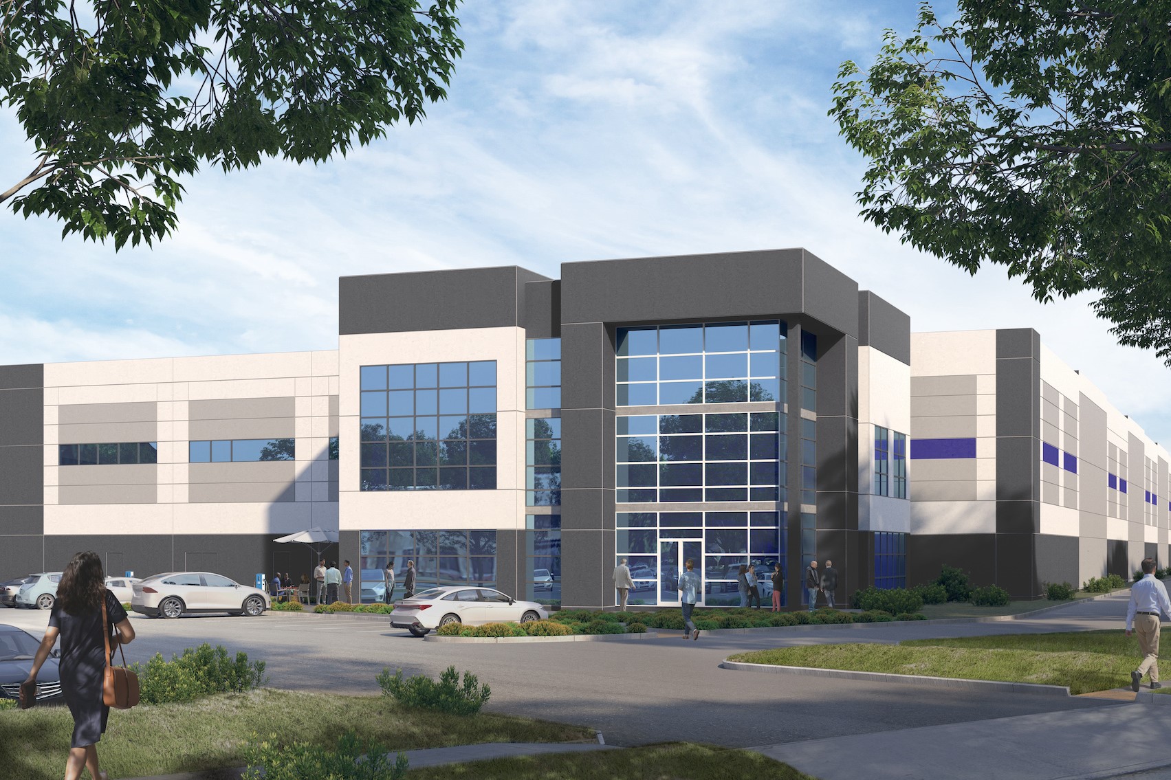 Overton Moore Properties has submitted plans to redevelop the site at 1953 Concourse Drive in San Jose, California, into a mixed warehouse and office project. (Overton Moore Properties) 