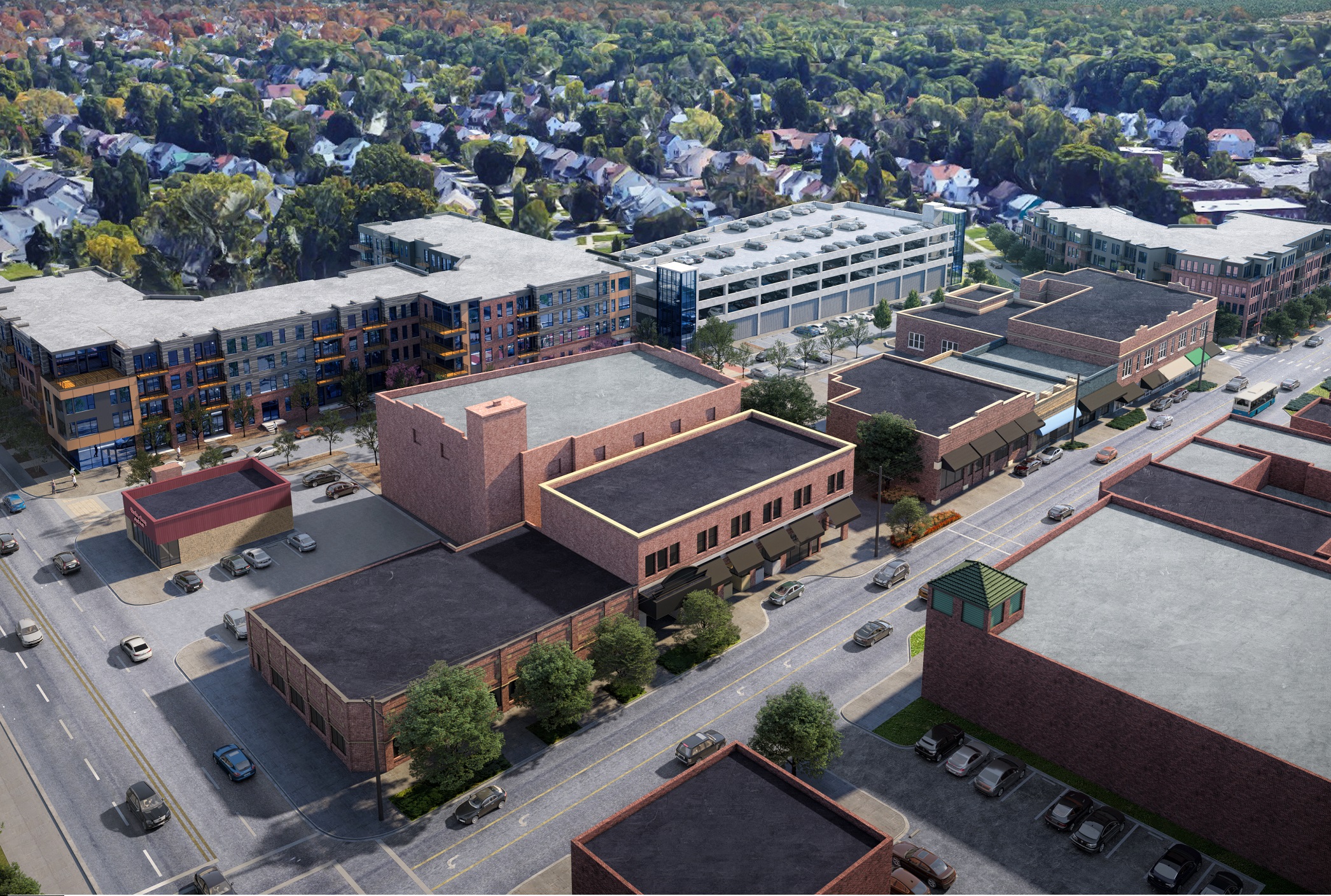 The Marquee is scheduled to open in Cleveland Heights in 2025. (Flaherty & Collins Properties)