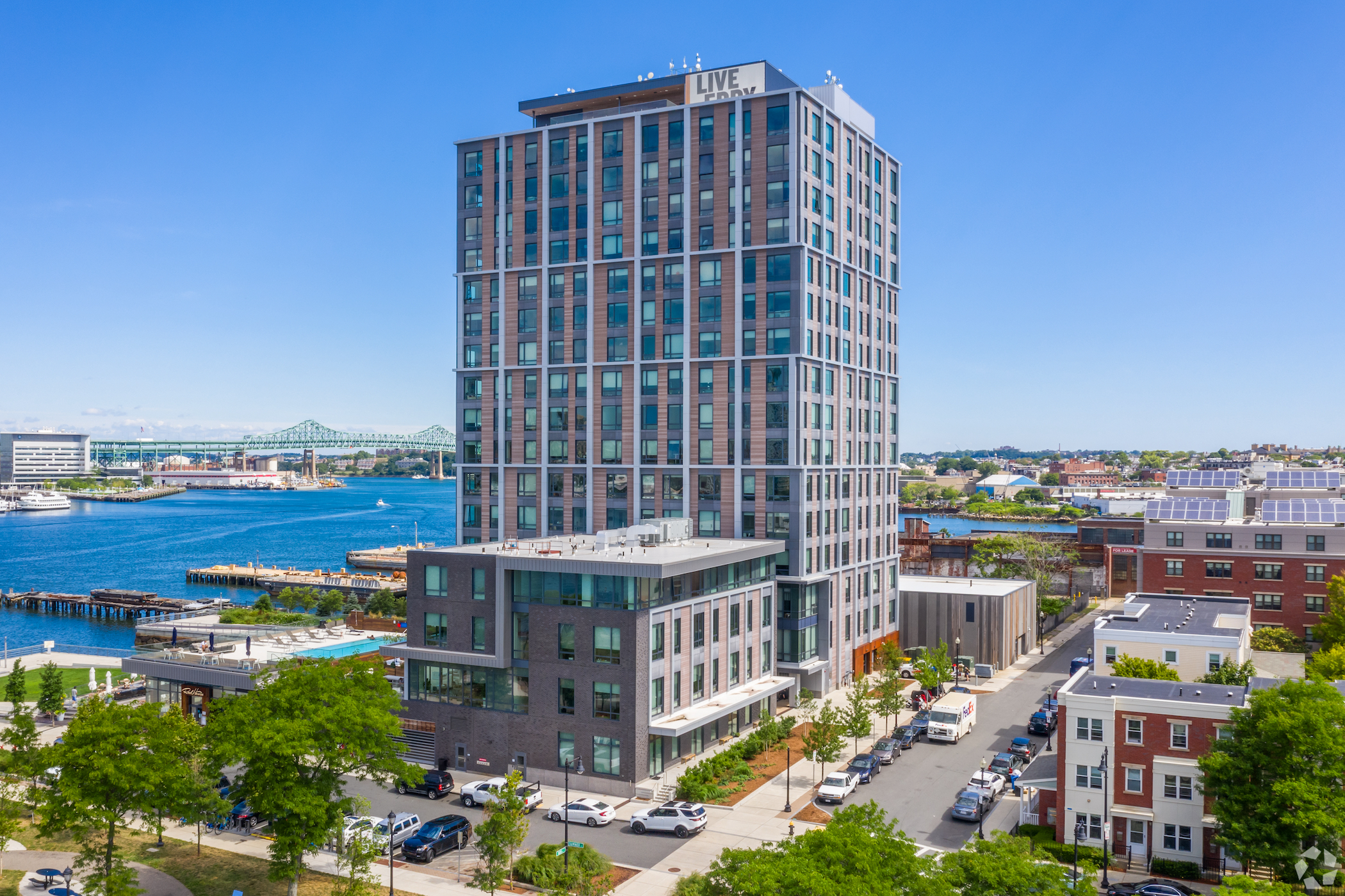 Tishman Speyer bought The Eddy, a 17-story apartment tower at 10 New St. in East Boston. (CoStar)