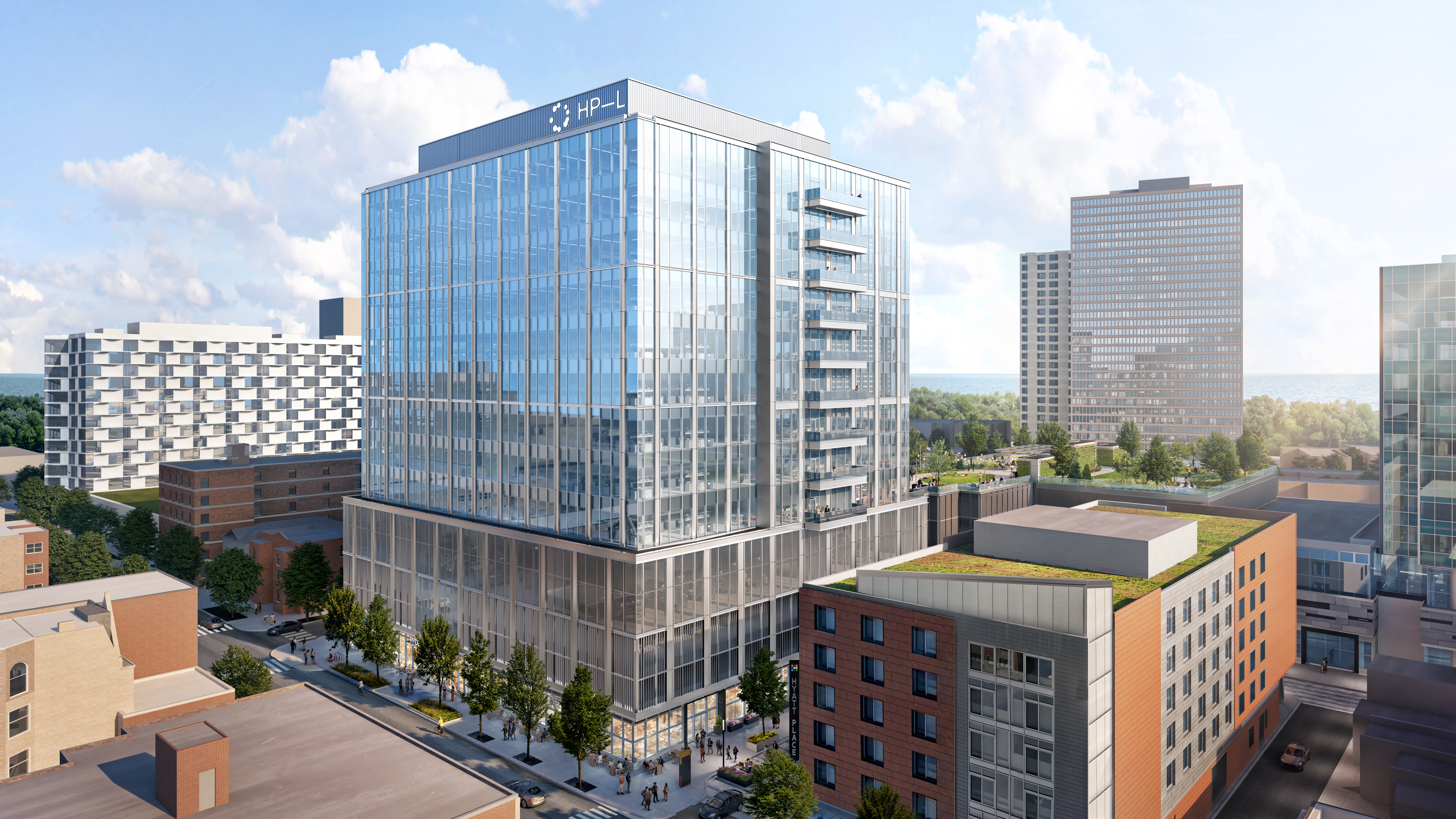 The University of Chicago and CIC plan a life science incubator in the Hyde Park Labs building under construction at 5201 S. Harper Ave. on Chicago's South Side. (Trammell Crow)