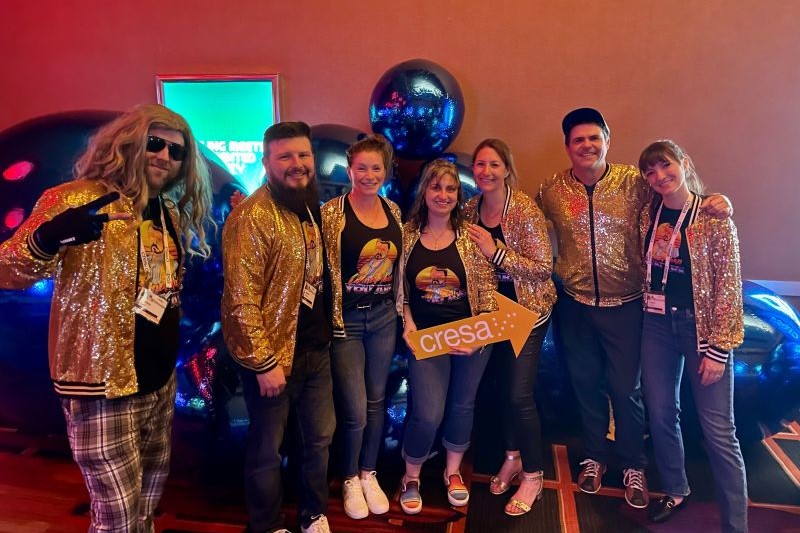 From left: James Dam, Jacob Stelton, Jessica Dionne, Adrienne Waldron, Alison Scott, Craig Van Pelt and Cassie Stenson. (Cresa)