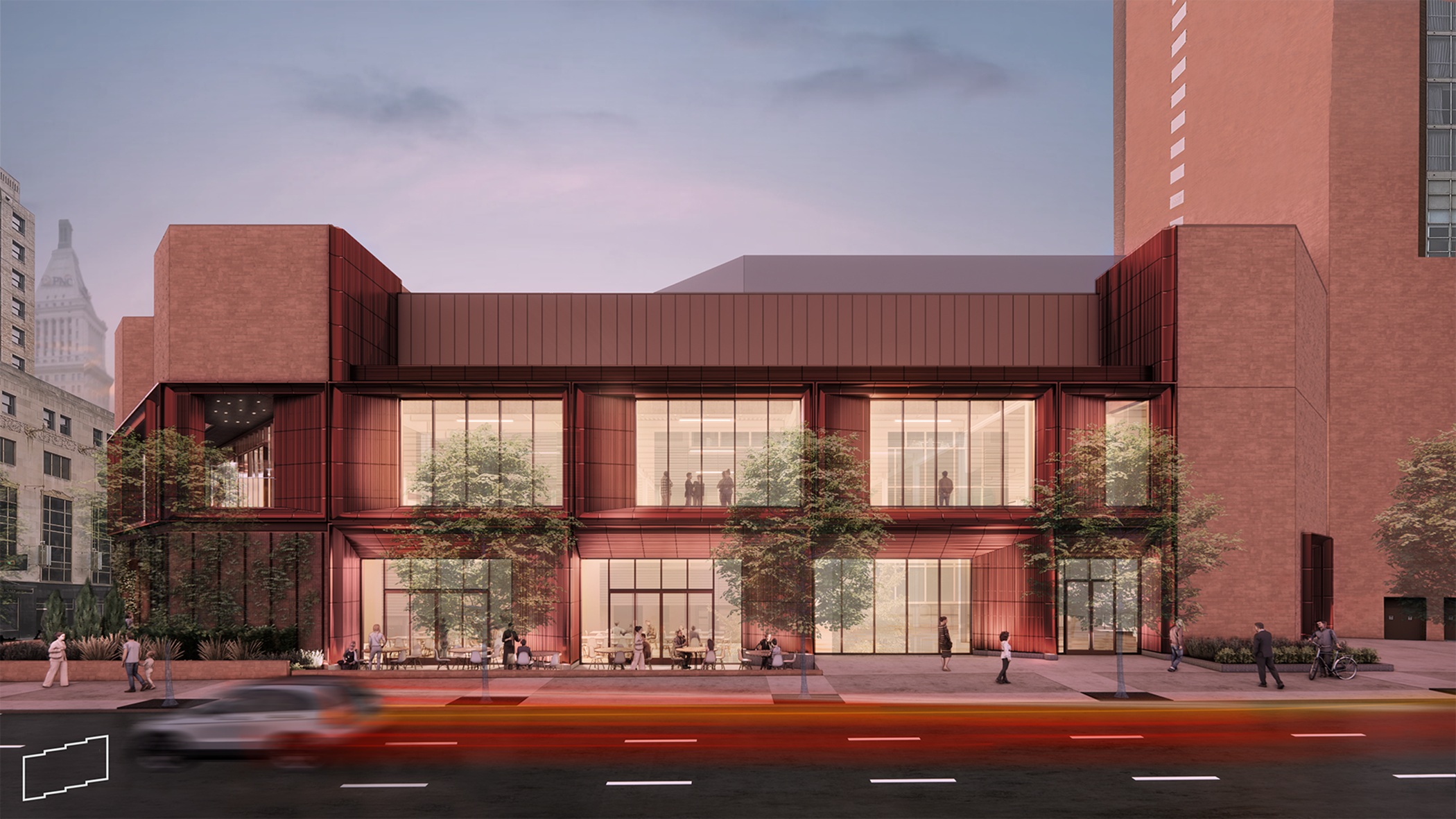 Architects at GBBN plan to install new windows at the former Saks Fifth Avenue store in downtown Cincinnati to make the building more suitable for office space. (GBBN)