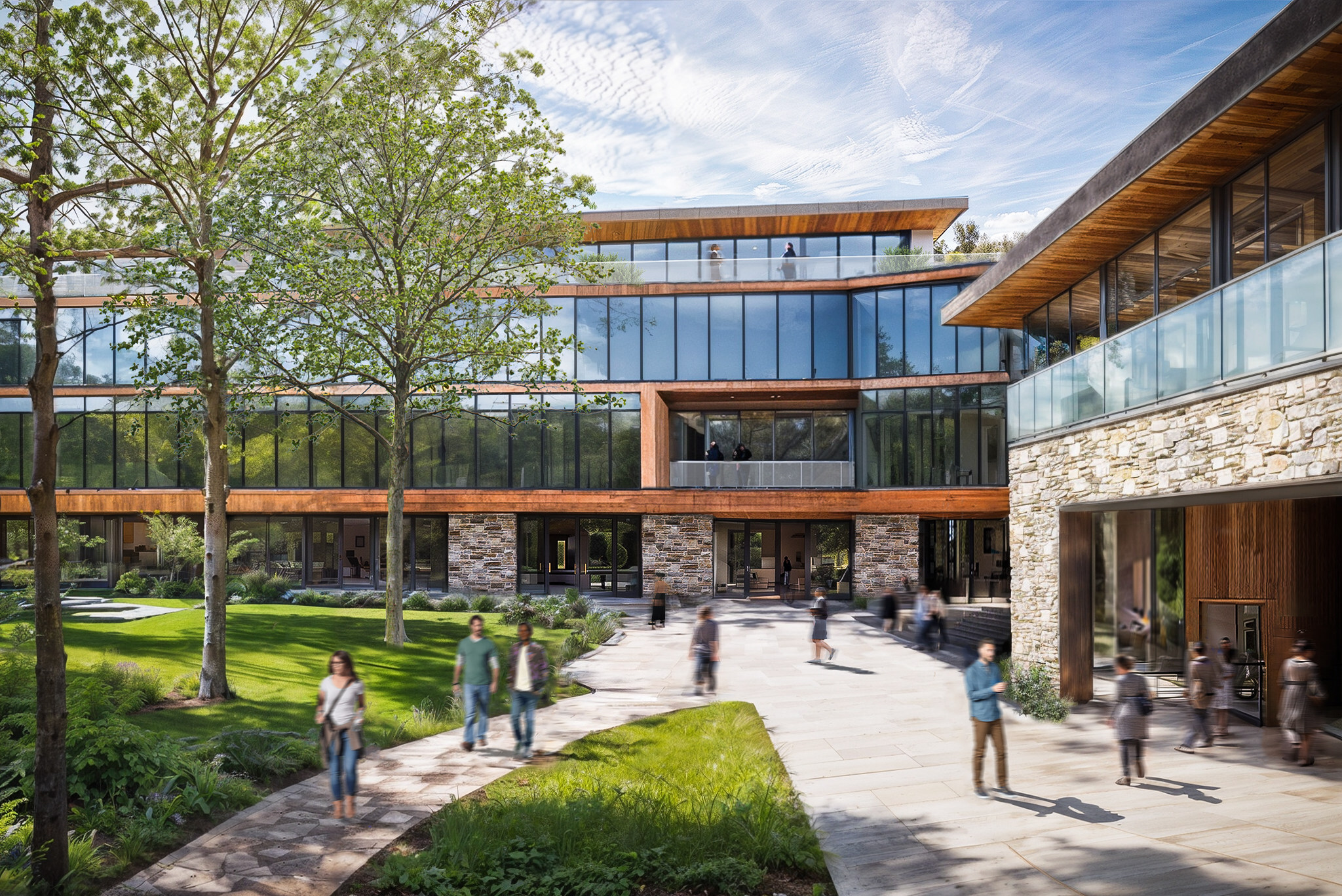A rendering of the new headquarters for Whiting-Turner, which will be designed by the architecture firm Gensler. (Whiting-Turner)