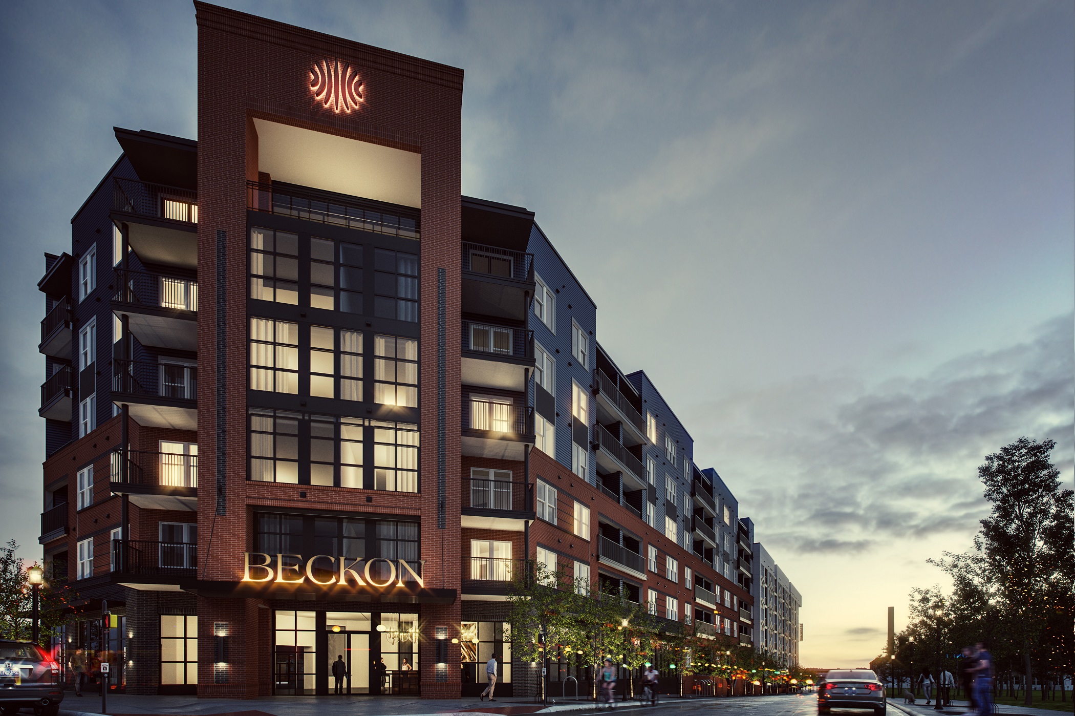 Beckon is designed to include 263 apartments and 6,000 square feet of retail space. (Greystar)