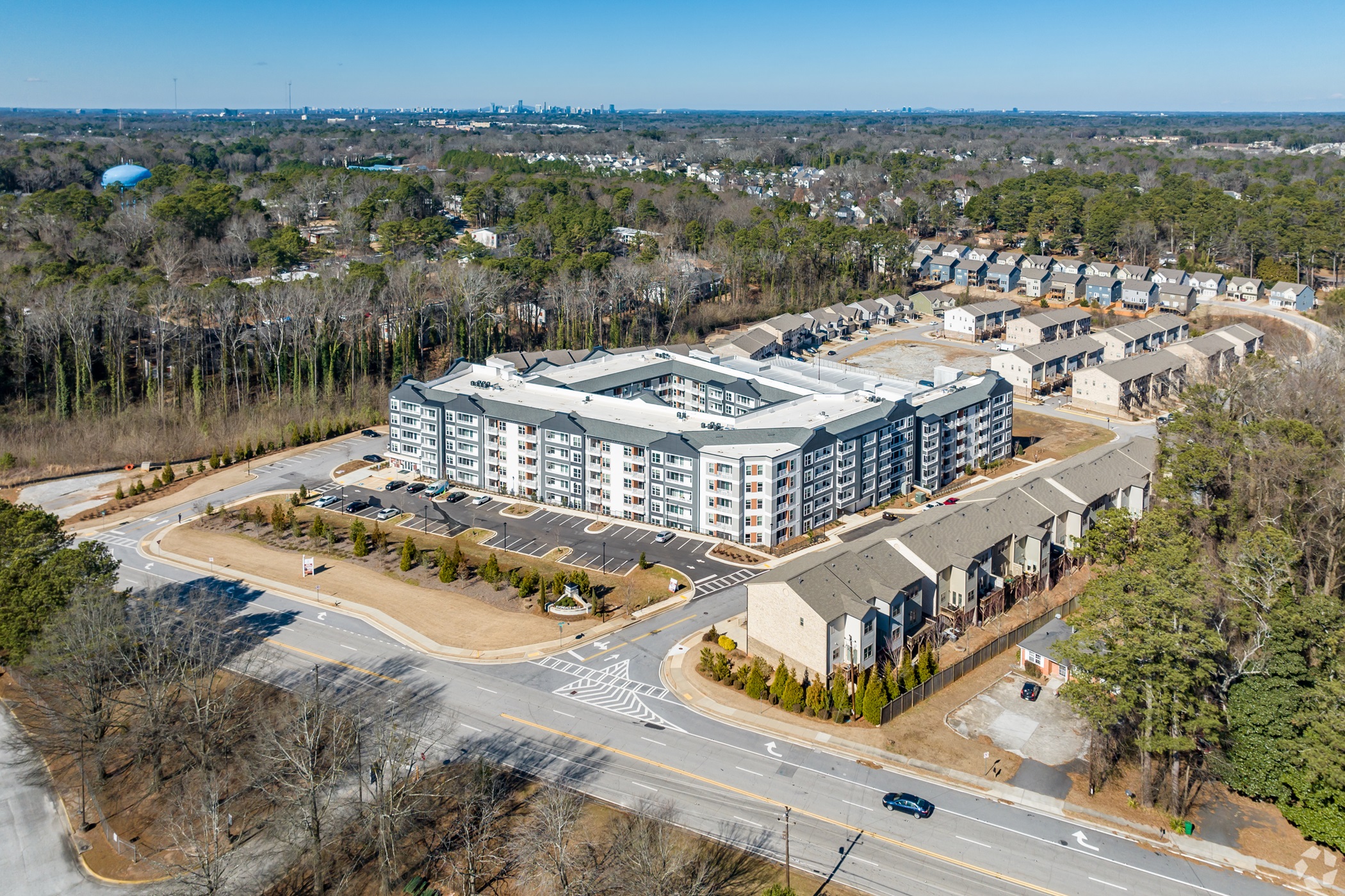 Avondale Hills opened in 2023 next to a rail station on Atlanta's mass-transit line in Avondale Estates, Georgia. (CoStar)