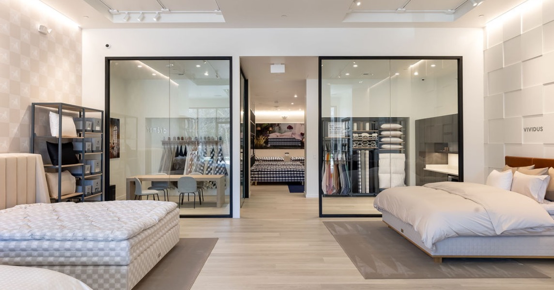 Luxury Swedish mattress company Hästens will open its largest U.S. showroom at Houston's River Oaks District on March 6. (Kaitlin Saragusa)