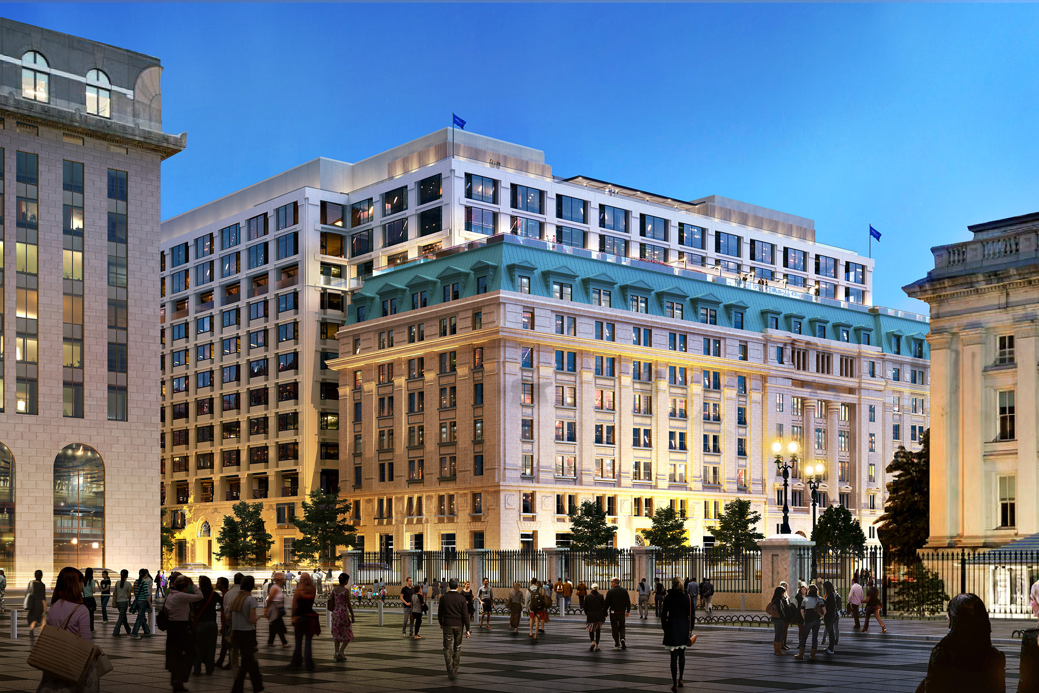 A joint venture between Blackstone Group and Boston Properties turned over ownership to the mezzanine lender on Metropolitan Square in Washington, D.C. (CoStar)