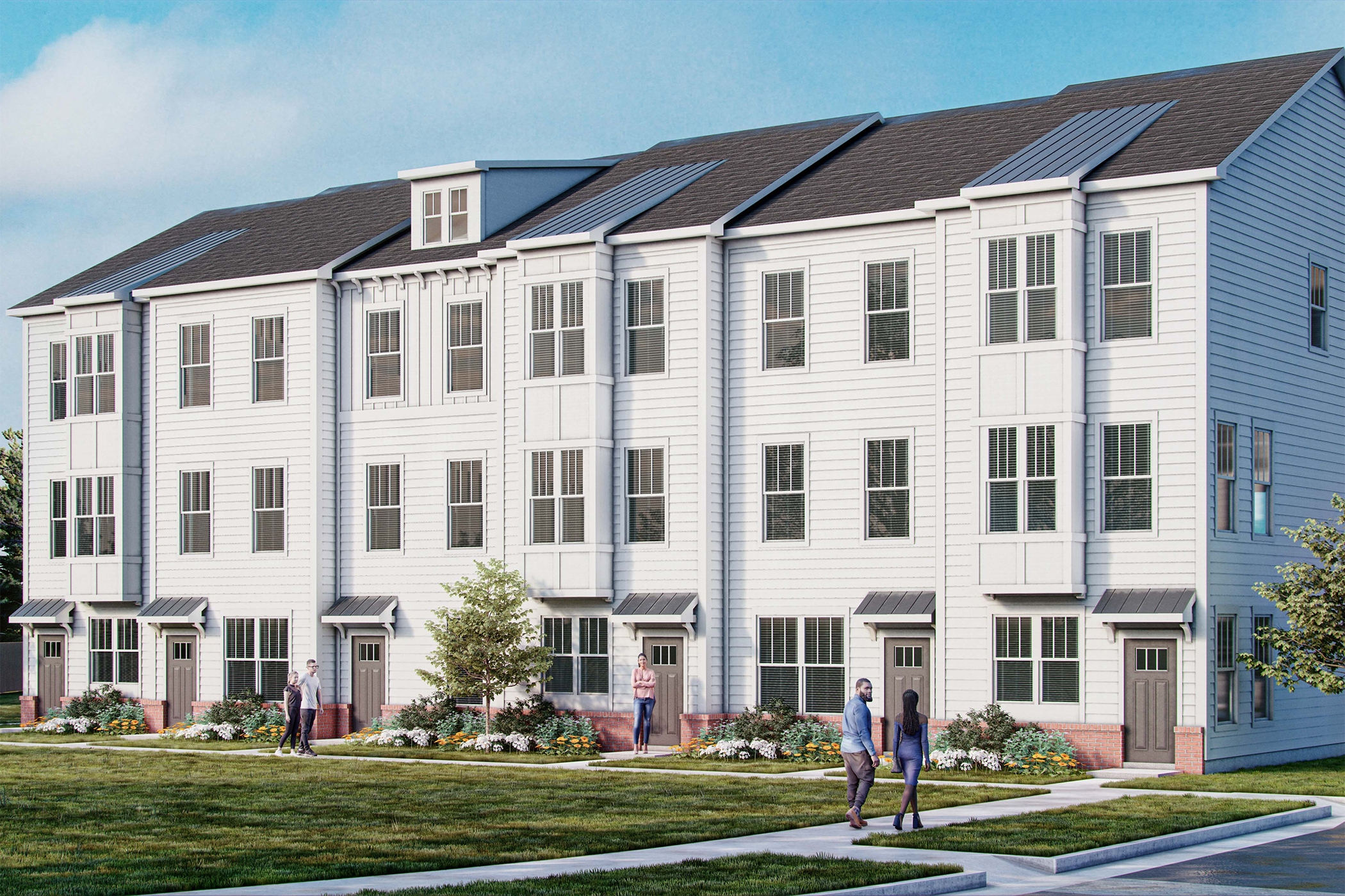 Harmon Five Points in Charlotte, North Carolina, is one of Crescent Communities' build-to-rent developments. (Crescent Communities)
