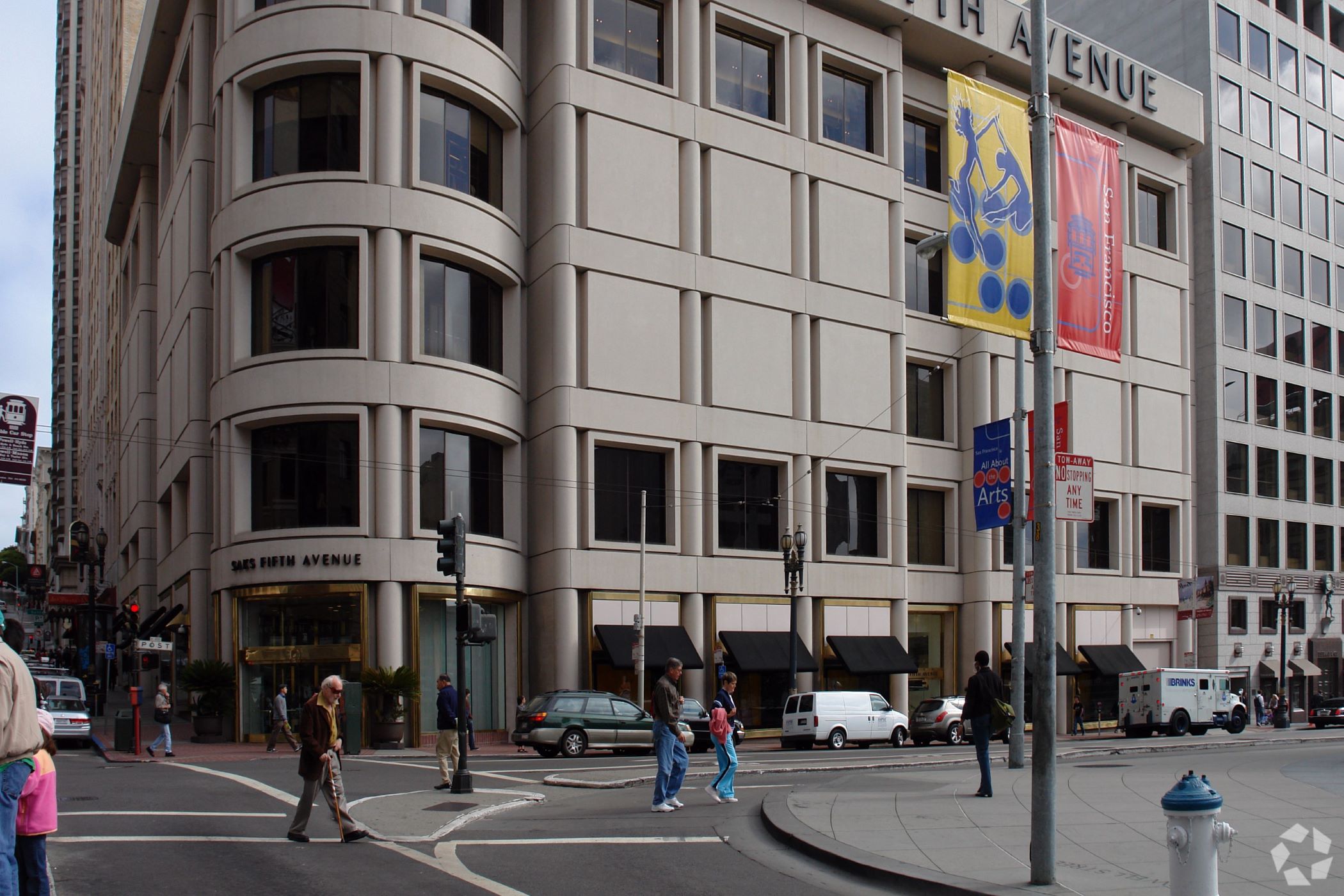 The Saks Fifth Avenue flagship in San Francisco is 136,000 square feet. (CoStar)