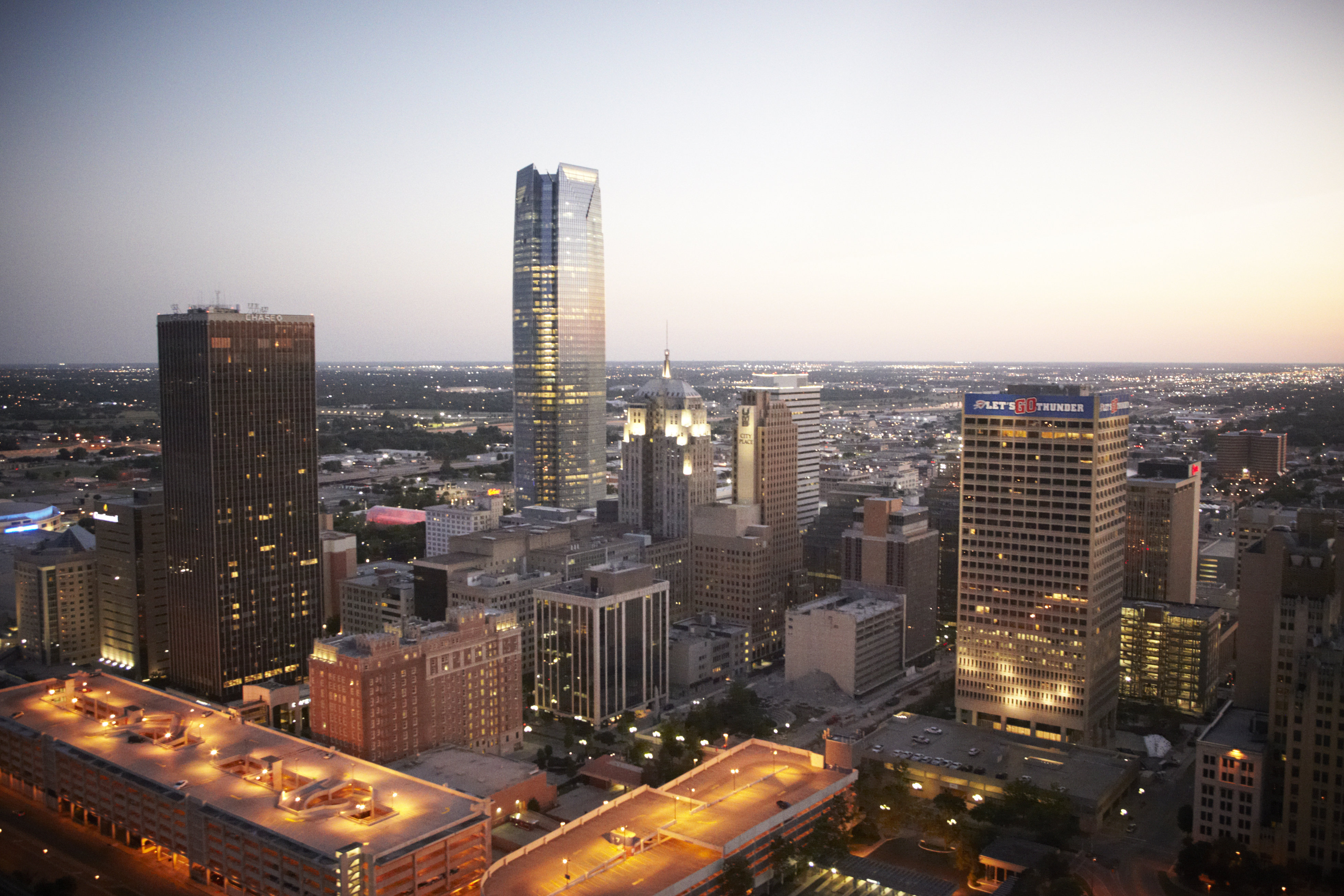 Colliers International is opening offices in Oklahoma City, shown above, and Tulsa in a move adding another state to its real estate services coverage. (Wikimedia Commons/Greater Oklahoma City Chamber and Oklahoma City Convention and Visitors Bureau)