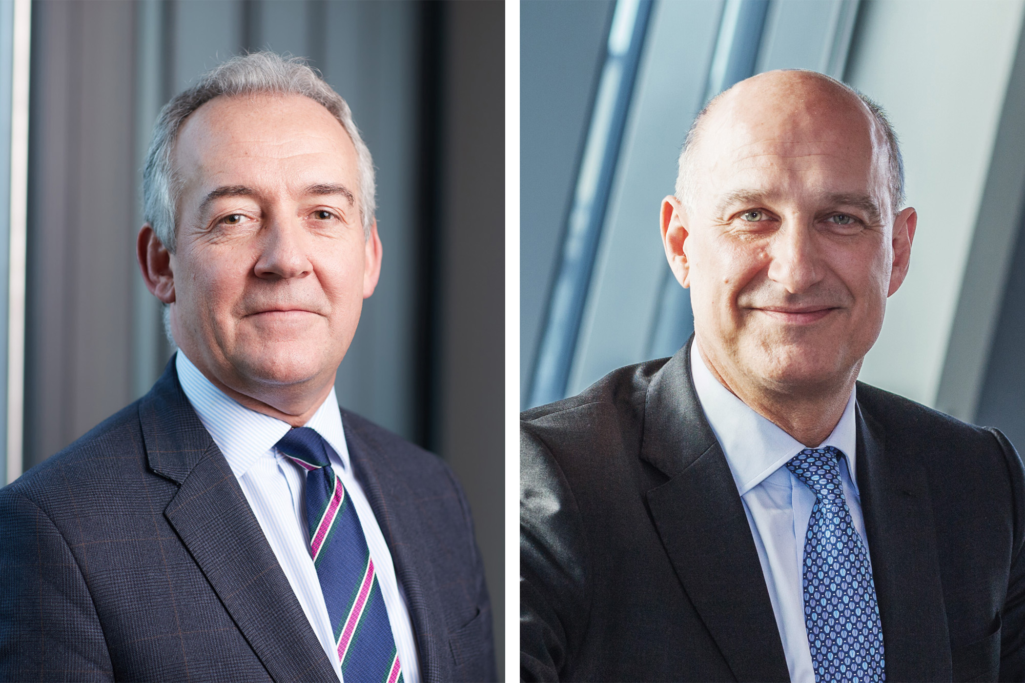 Savills said Group CEO Mark Ridley (left) will step down at the end of the year and be replaced by Simon Shaw. (Savills)