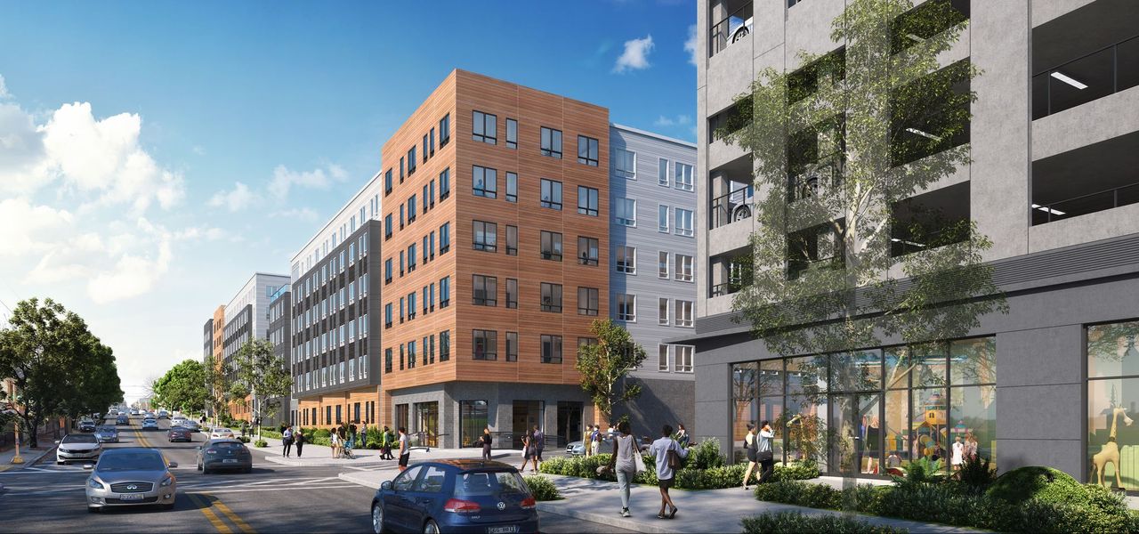 Rendering of the new Innes mixed-income community under construction in Chelsea, Massachusetts. (Chelsea Housing Authority)