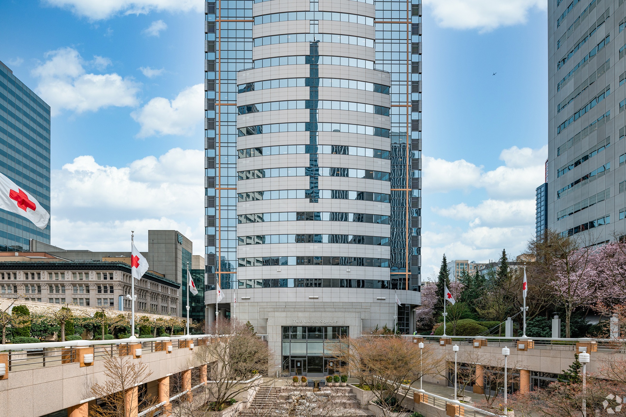 Colliers, based in Toronto, has offices at Two Union Square in Seattle. (Anthony Harle/CoStar)