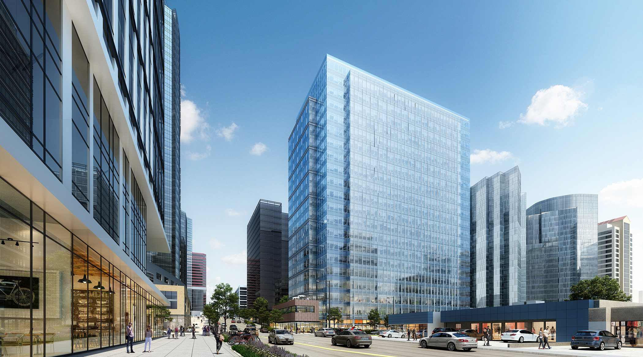 The 485,000-square-foot Four106 tower is expected to open by the second quarter of next year. (CoStar)