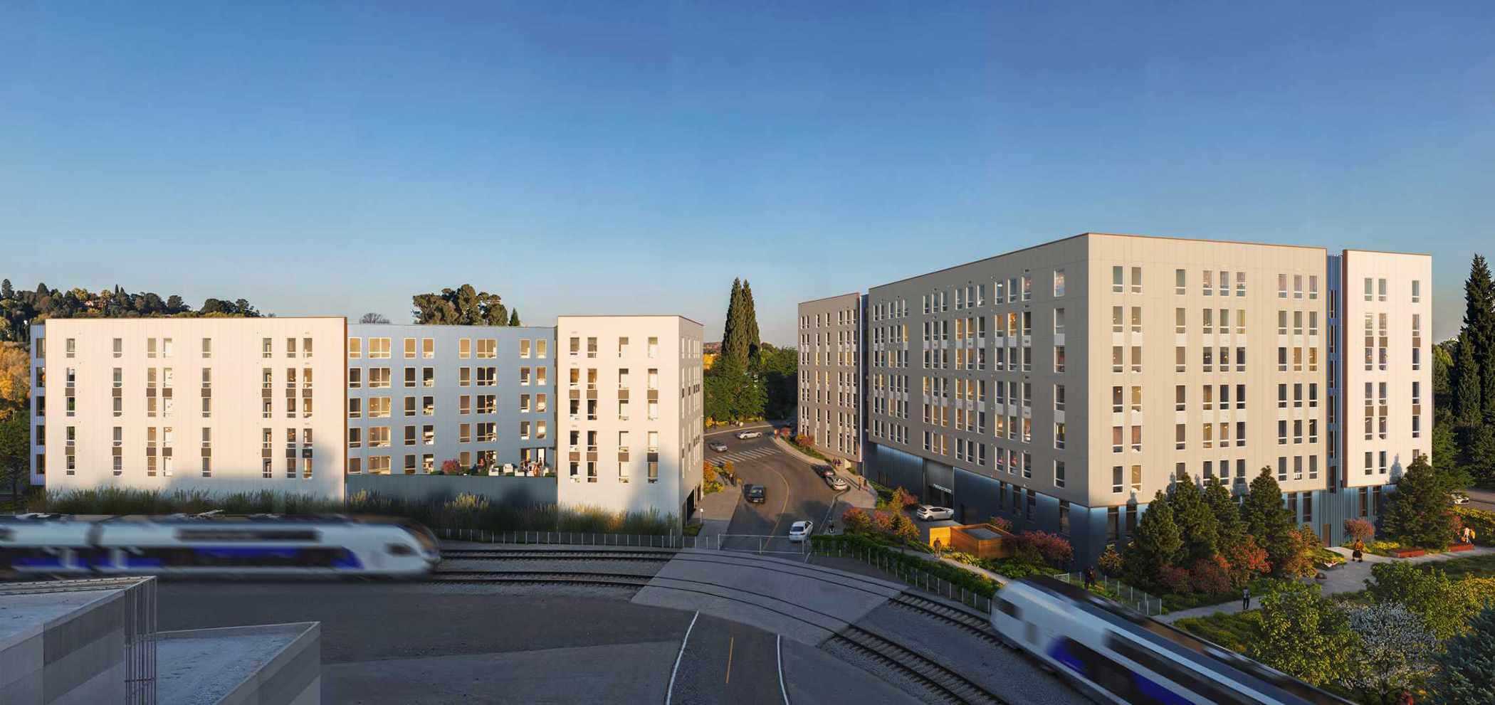Bridge Housing expect to finish the income-restricted housing development in Bellevue, Washington, late next year. (Bridge Housing)