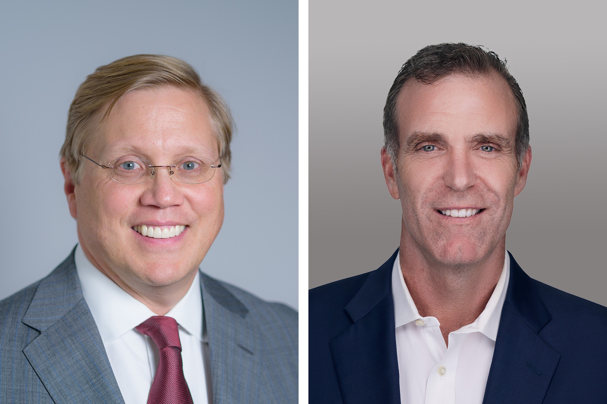 Cresa is seeking a long-term successor for CEO Tod Lickerman, left. President Greg Schementi is leaving the brokerage. (CoStar)