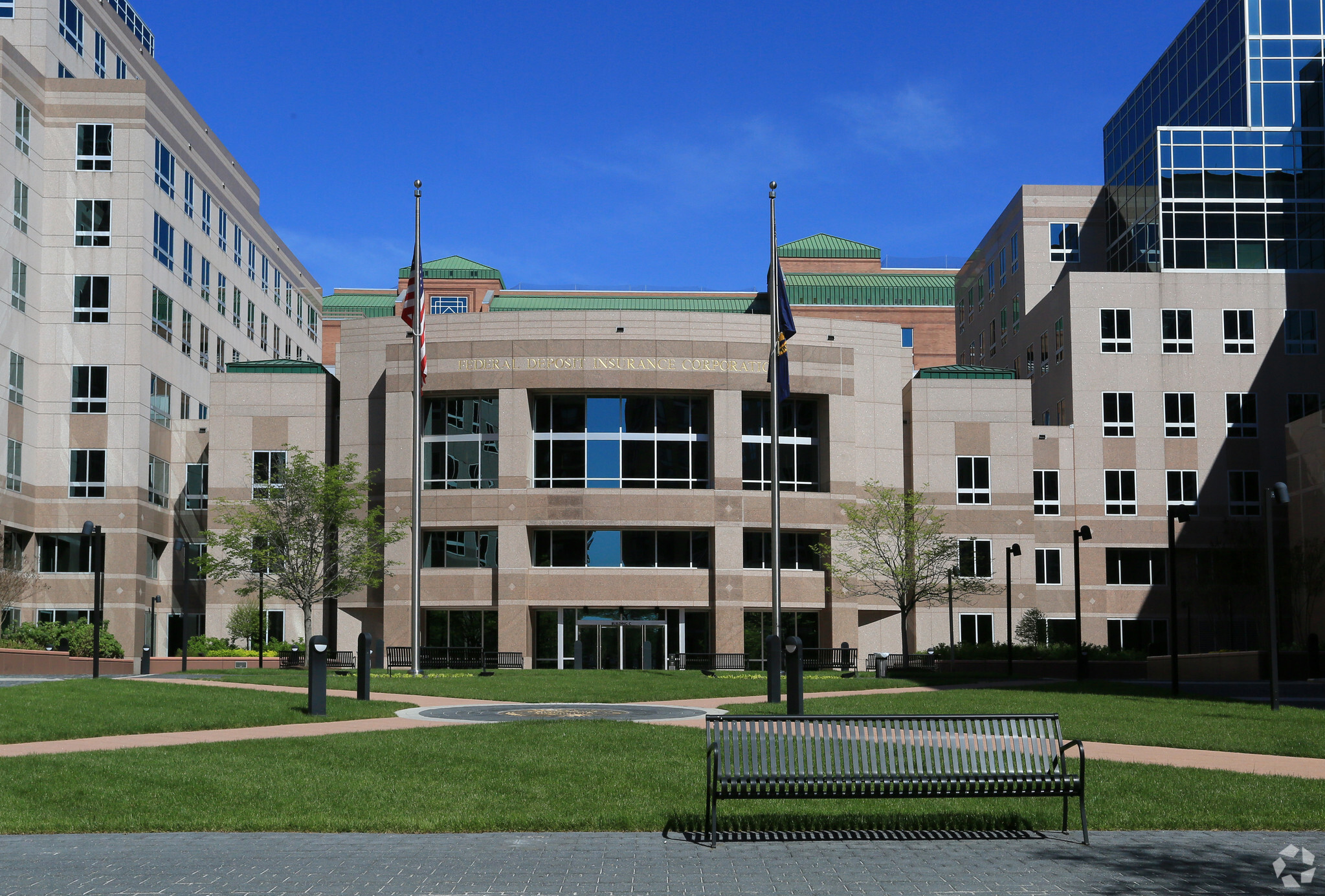 The Federal Deposit Insurance Corp.’s offices include 3503 N. Fairfax Drive in Arlington, Virginia. (CoStar)