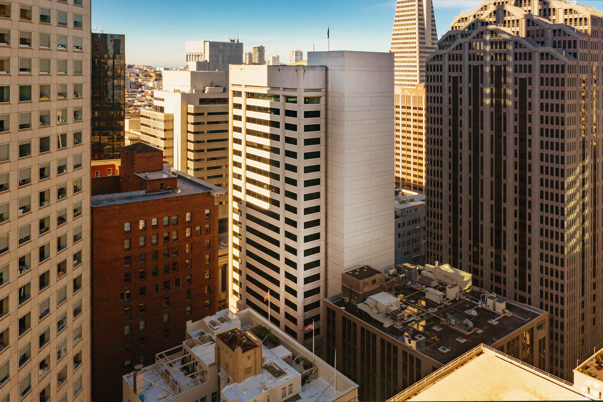 The Union Bank-owned office tower at 350 California St. in downtown San Francisco first hit the market in mid 2020. (CoStar) 