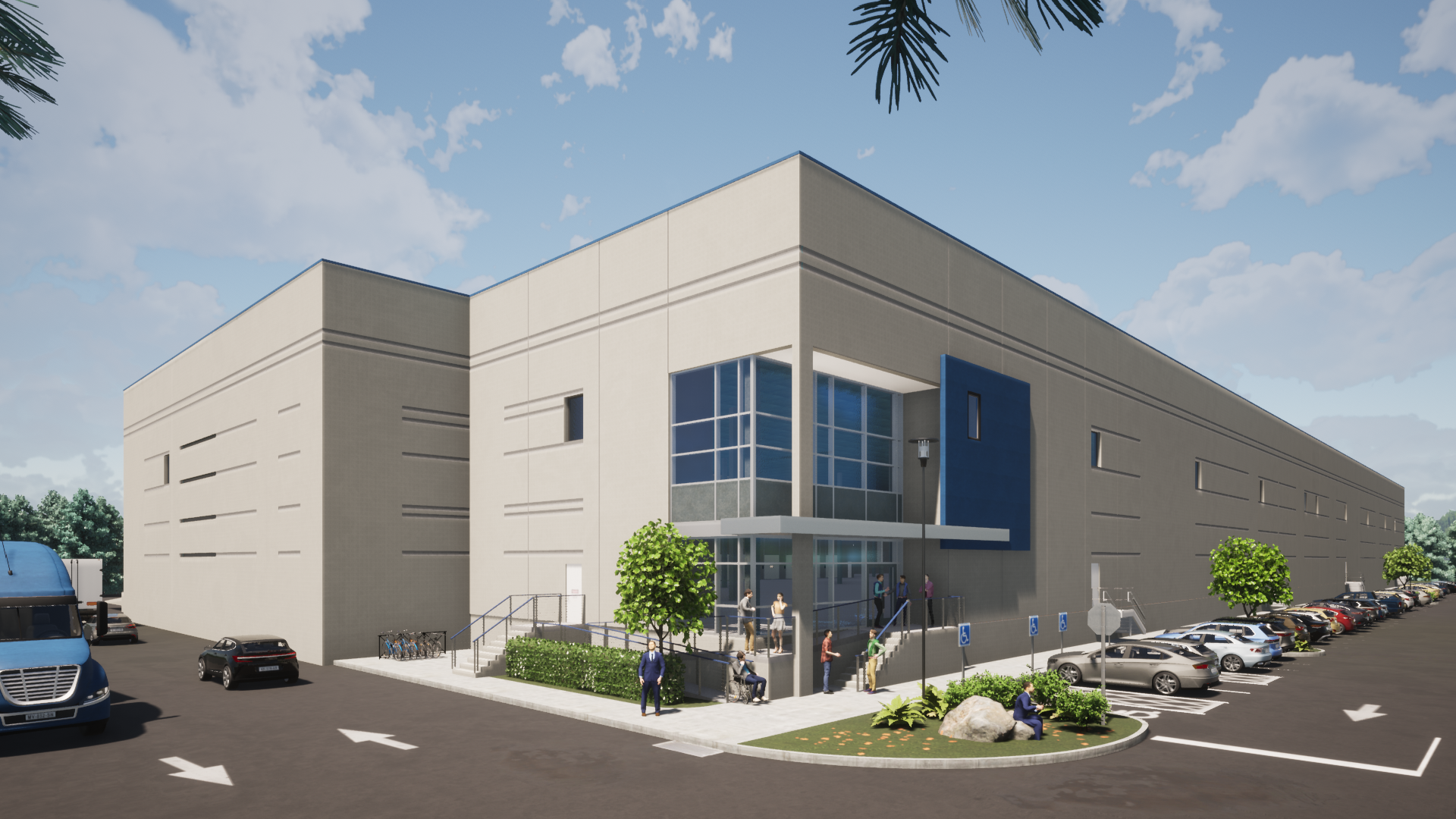 The warehouse planned for Franklin Township, New Jersey, will be 102,400 square feet. (CoStar)