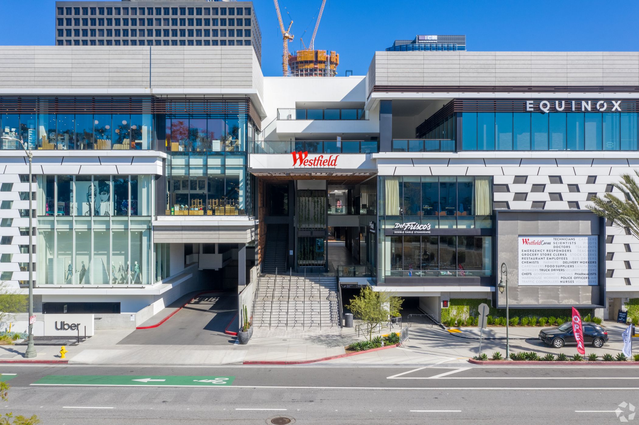 The Westfield Century City mall in Los Angeles is one of a handful of U.S. malls owned by French retail landlord Unibail-Rodamco-Westfield. (CoStar) 