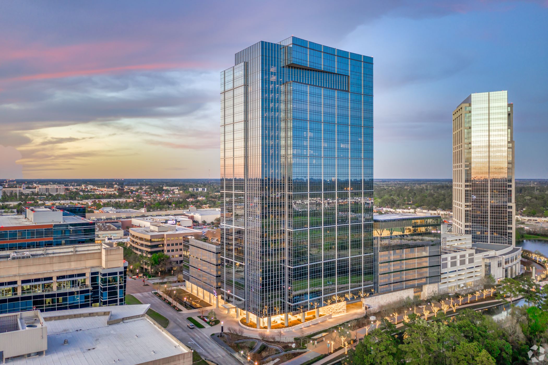 Howard Hughes Holdings' headquarters in The Woodlands, Texas. (CoStar)