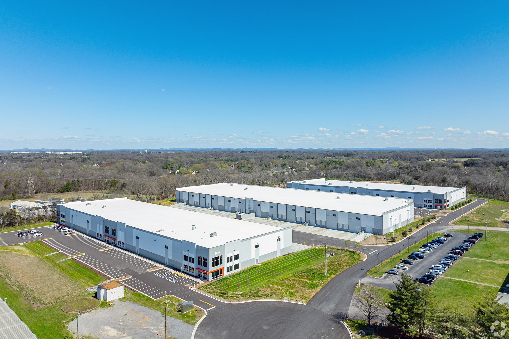 Foundry Commercial completed construction on three buildings at Creekside Logistics park in Smyrna, Tennessee, a Nashville suburb. (Chase Brock/CoStar)