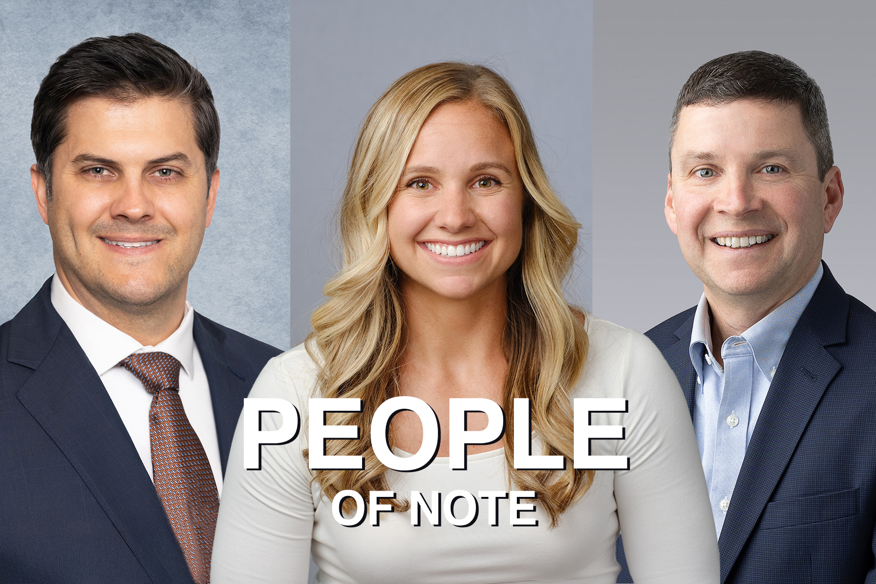 From left: John Brickson (Marcus & Millichap), Anna Britt (CBRE), Brian Hilger (Colliers)