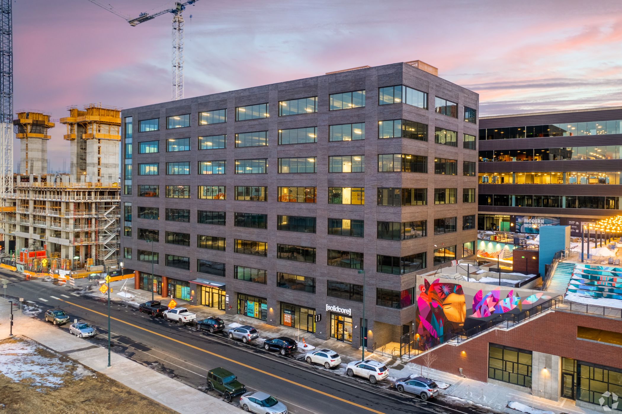 Farallon Capital Management and Eagle Point Capital Partners acquired the Hub office building in Denver's RiNo area at the height of the pandemic. (CoStar) 