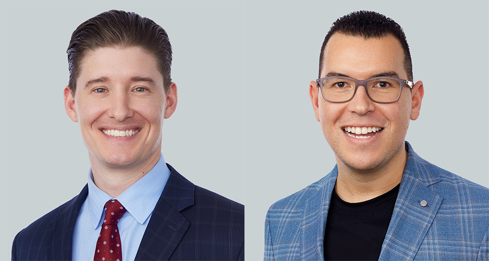 Kyle Herting, left, and Yohar Renaud previously worked at Mattis Partners in Seattle. (CBRE)