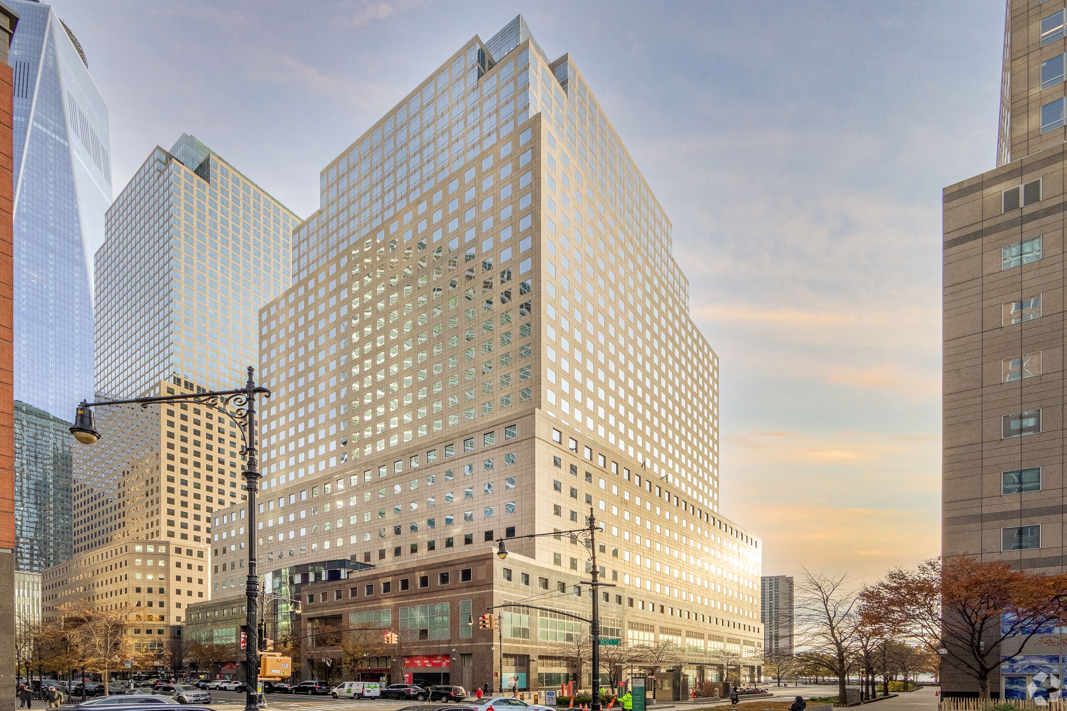 Jane Street Group has expanded its footprint to nearly 1 million square feet at 250 Vesey St. in Manhattan. (CoStar)