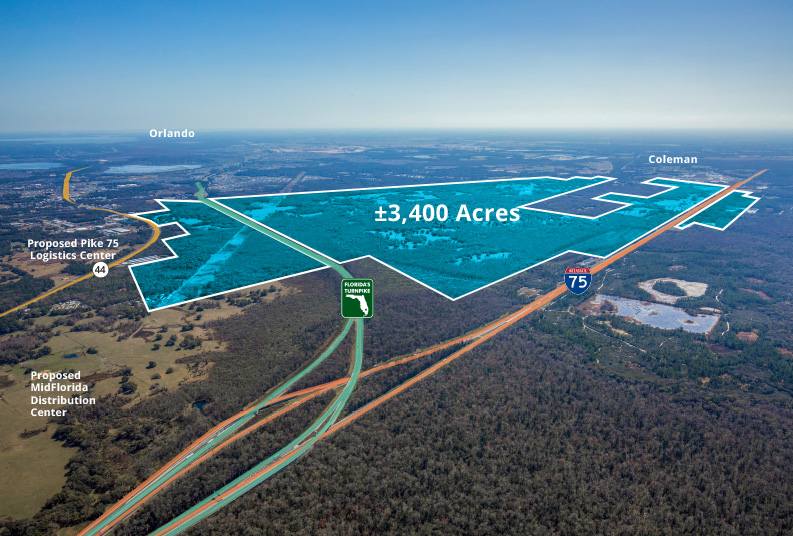 Monarch Ranch was sold in a court-ordered sale for $40 million to Benderson Development in partnership with The Villages, a Central Florida community. (Avison Young)