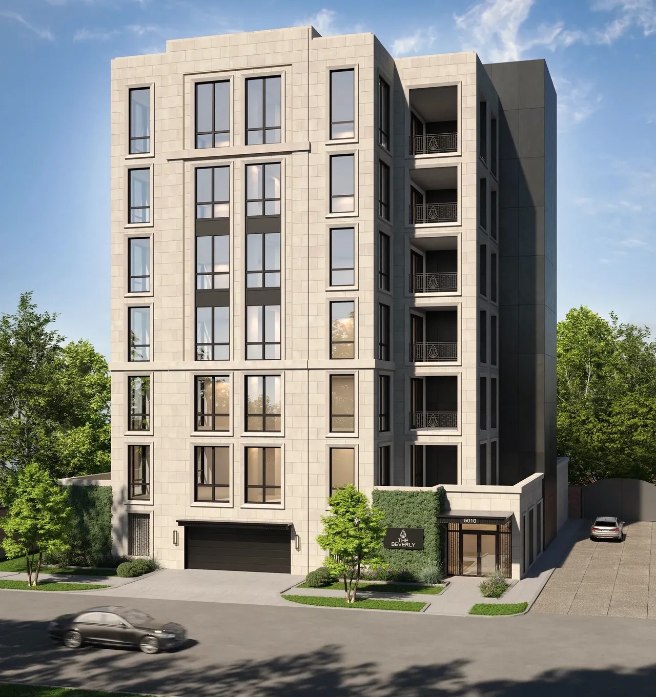 A rendering of the Beverly condominium, in Houston. (CoStar)