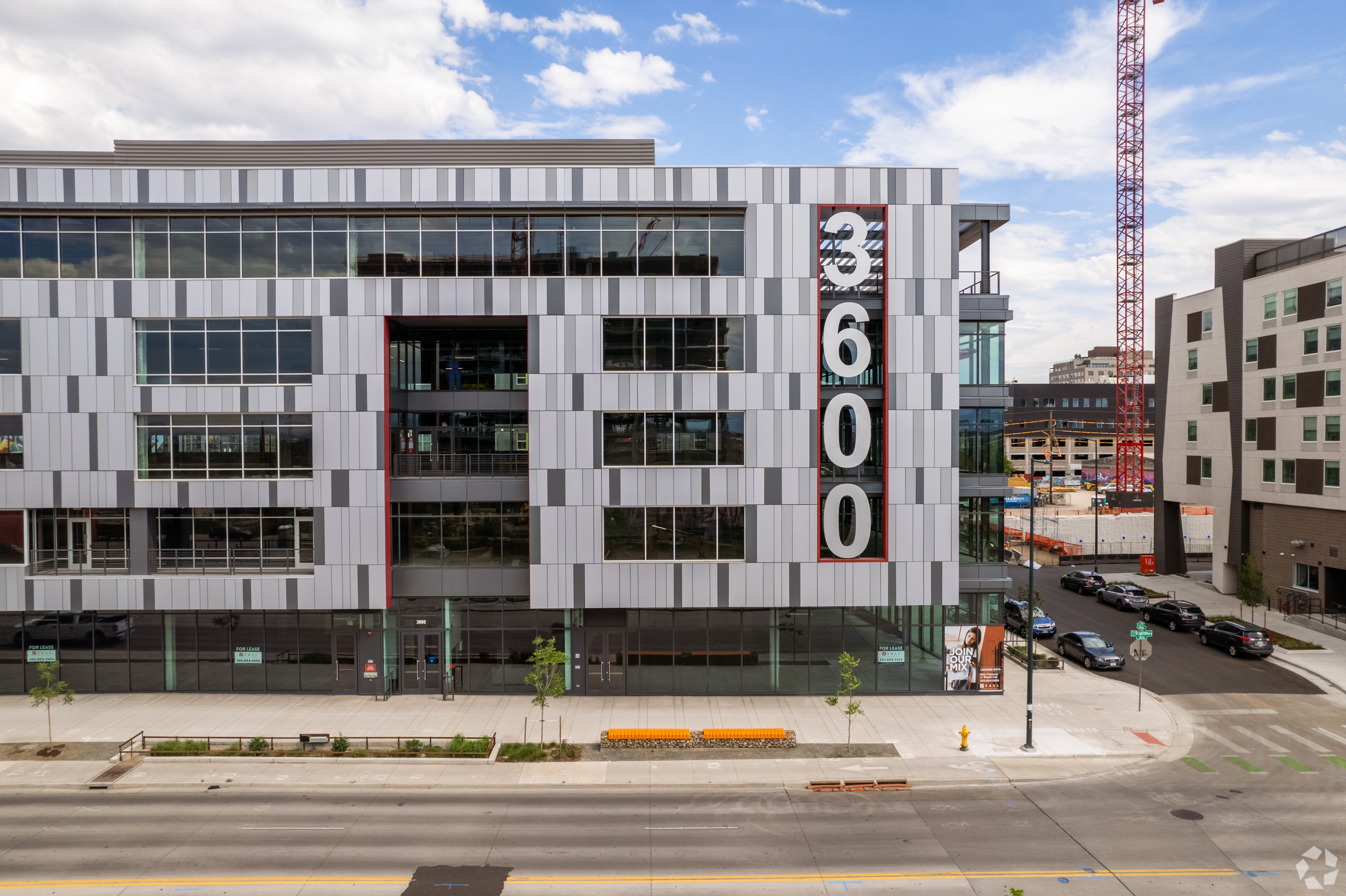 The Rev360 office project in Denver's RiNo neighborhood finished construction in 2020. (CoStar) 
