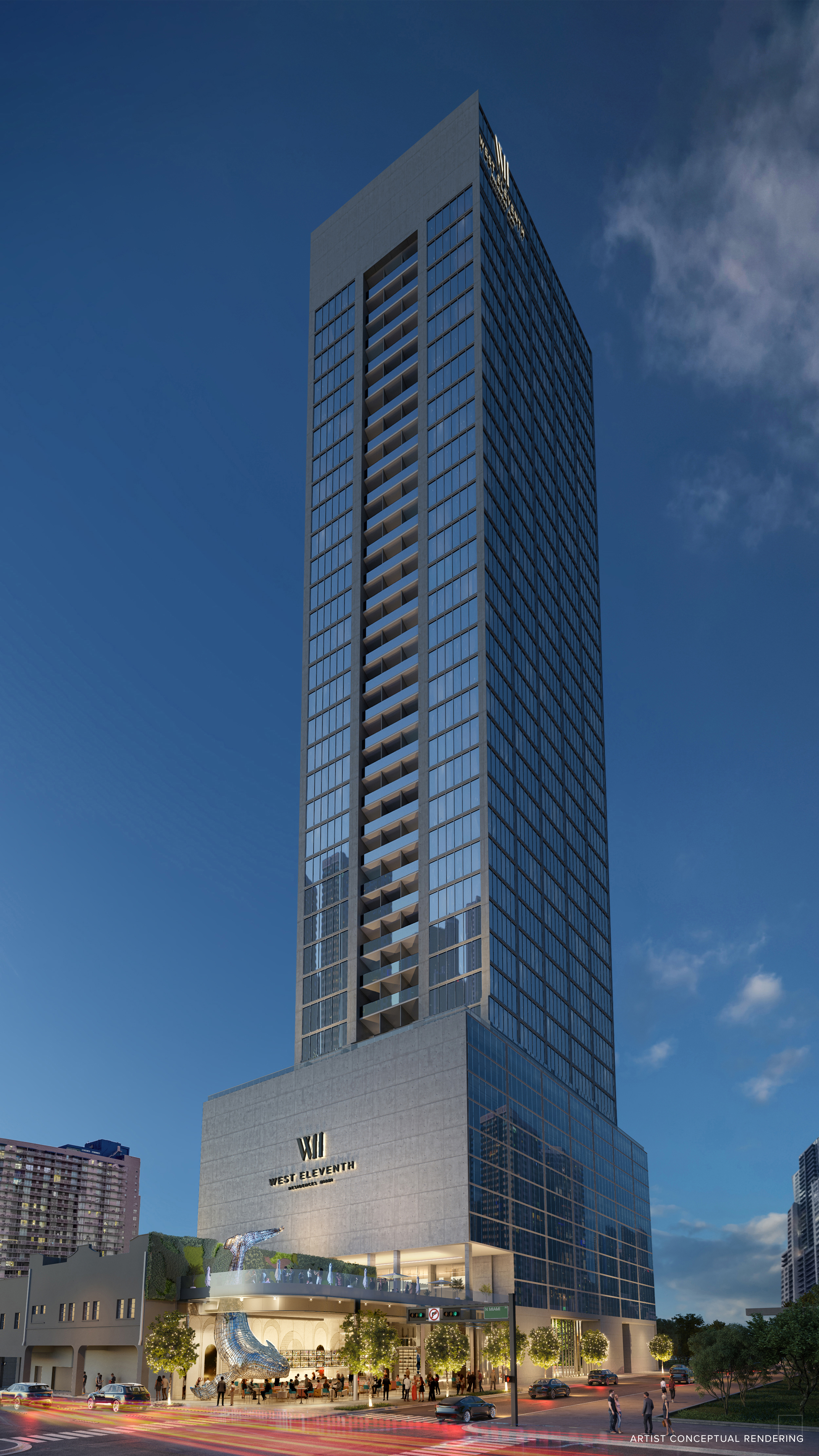 West Eleventh Residences Miami is one of four projects PMG is codeveloping along the 11th Street corridor in Miami's Park West neighborhood. (ARX Creative)