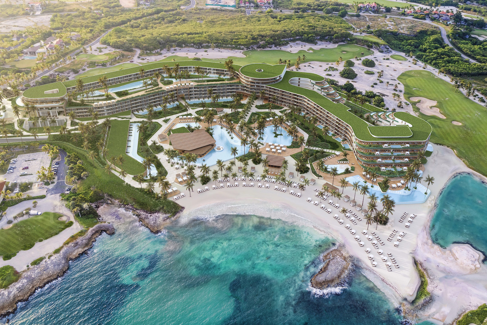 The Dominican Republic is attracting new hotel and resort development, such as the St. Regis Cap Cana Resort & Residences in Cap Cana, Dominican Republic. (Rendering: Marriott International)