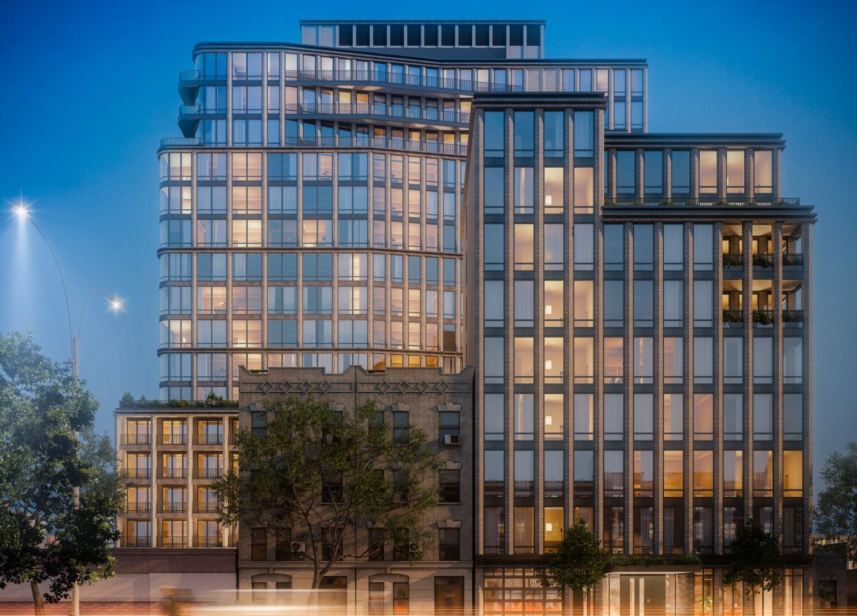The Brooklyn, New York, apartment project at 1034-1042 Atlantic Ave. landed a $109 million construction loan. (Walker & Dunlop)