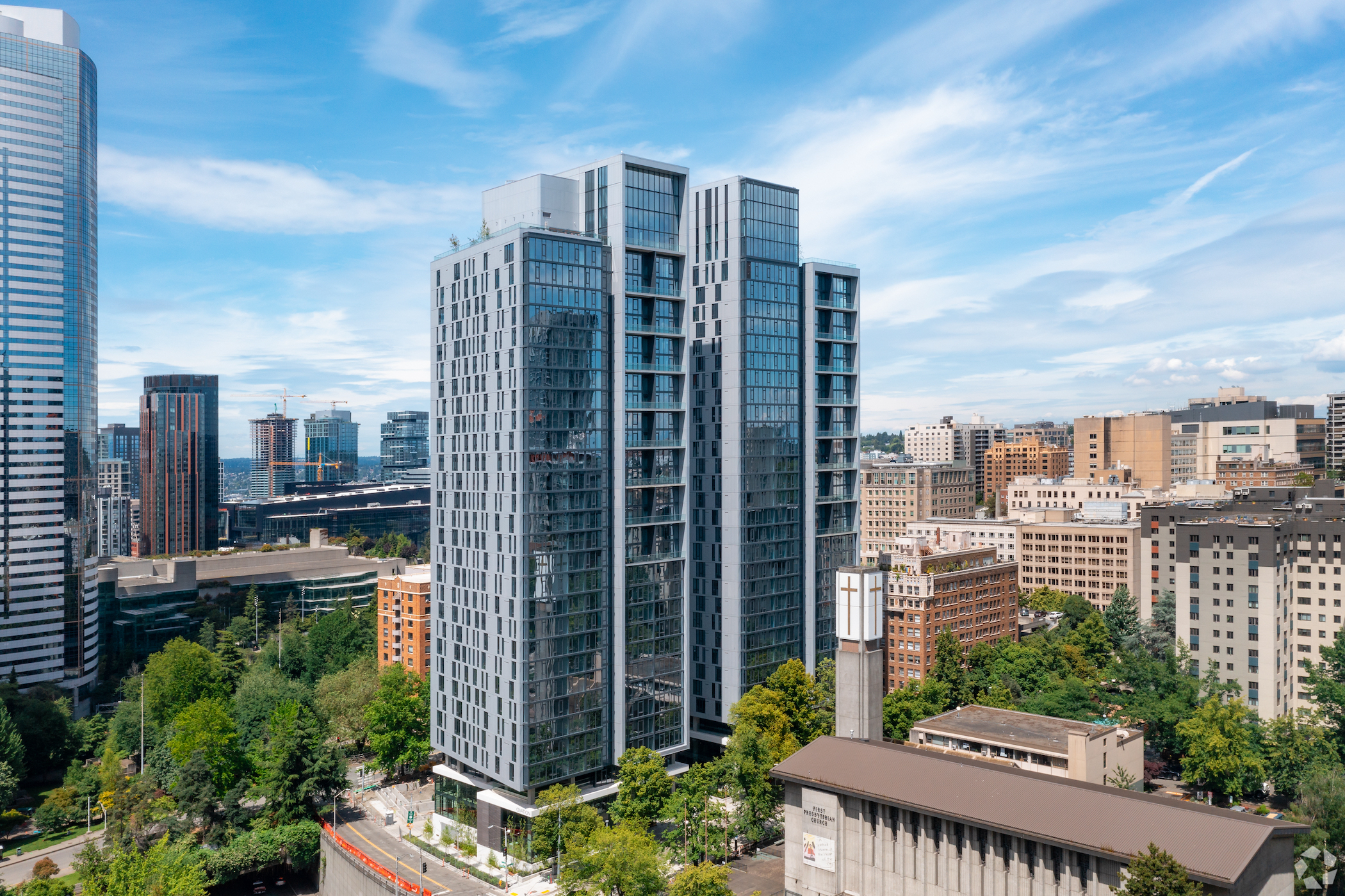 Lennar's Quarterra opened Ovation in downtown Seattle. (CoStar) 