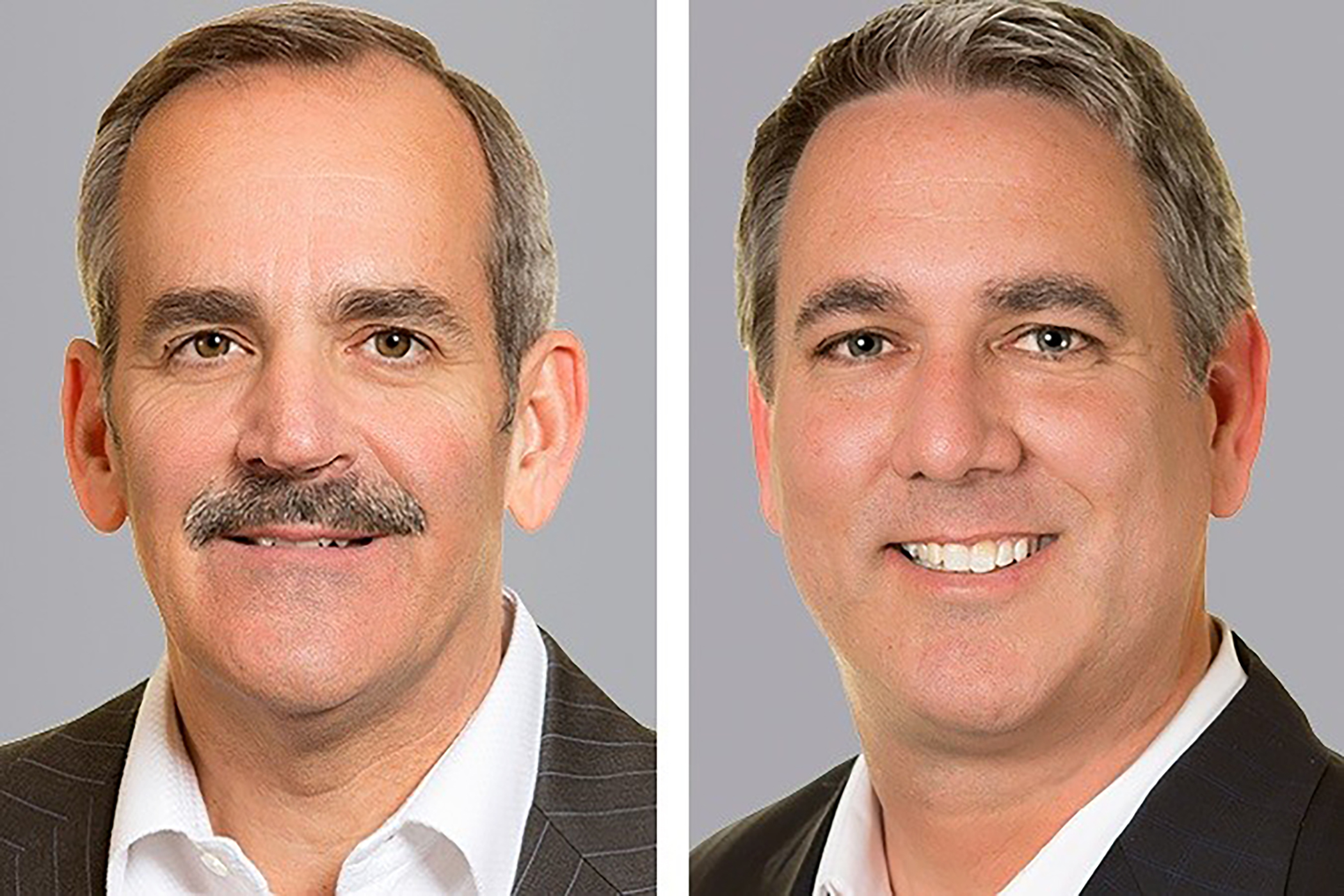 Rick Graf, left, is retiring as the leader of Cushman & Wakefield's U.S. multifamily asset services business at the end of the year and is to be replaced by Woody Stone, right. (Cushman & Wakefield)