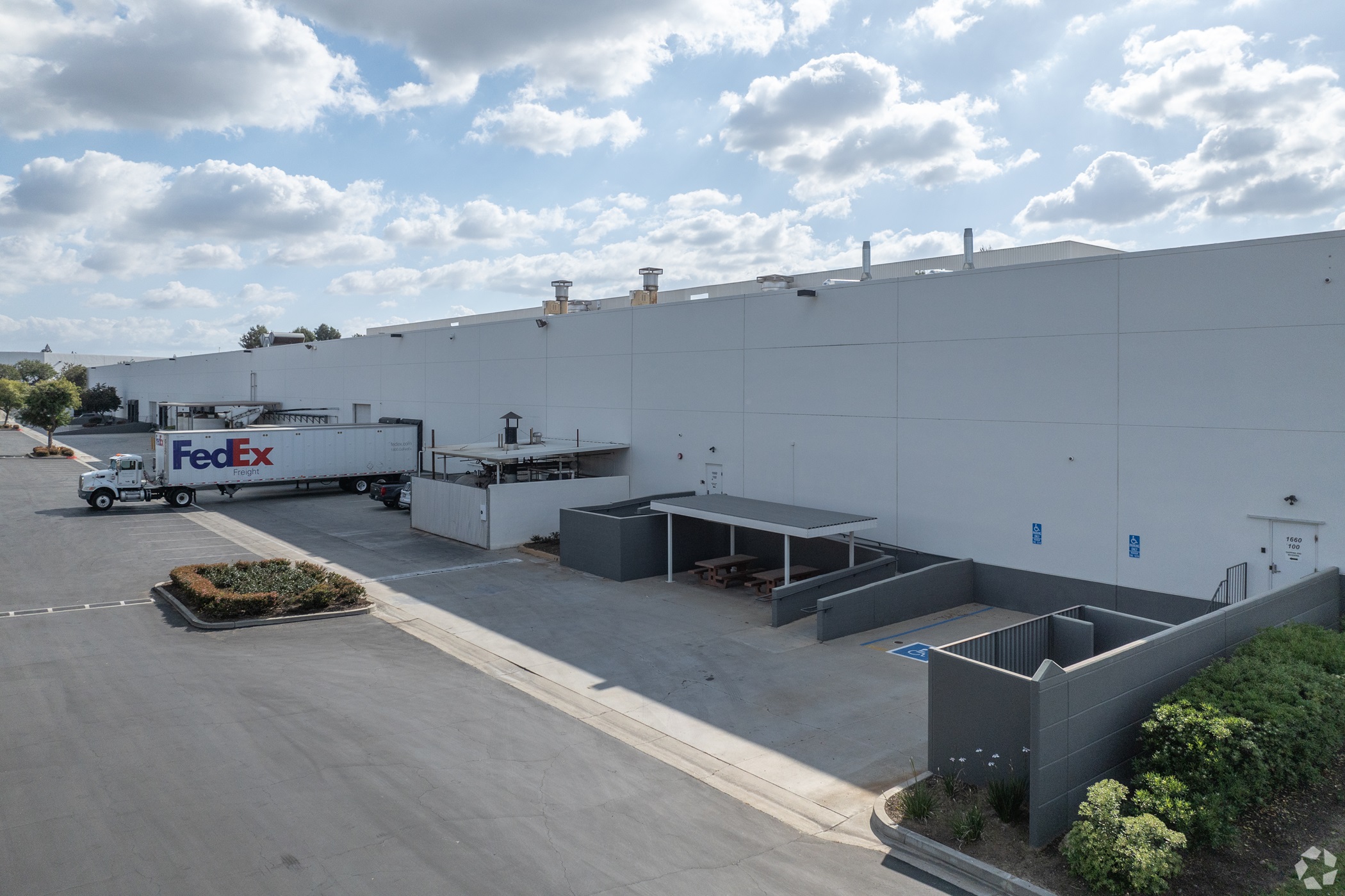 The warehouse at 1660 Iowa Ave. in Riverside, California, includes 12 docks. (CoStar)