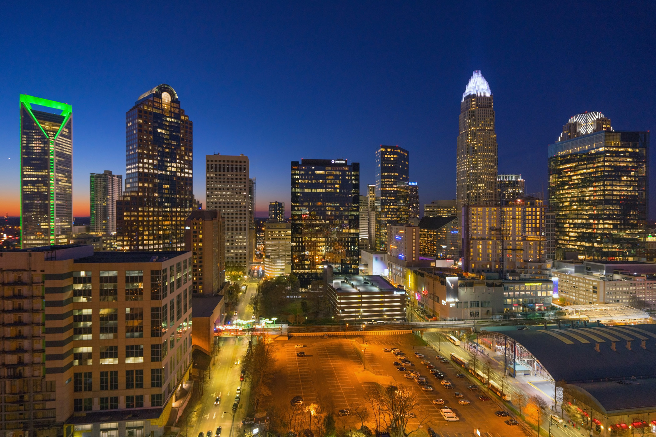 Charlotte, North Carolina, is one of 17 U.S. hotel markets that so far have had their best summer in terms of hotel demand, according to STR. (Getty Images)