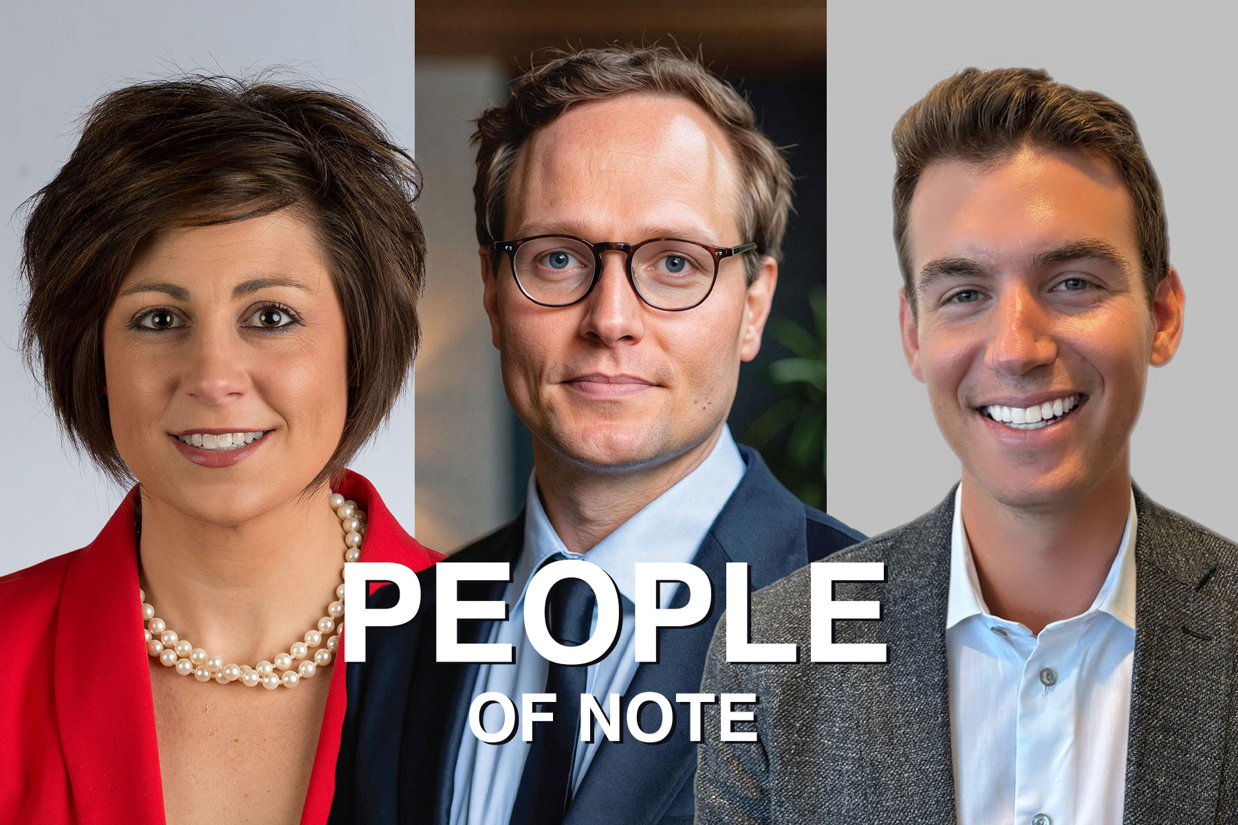 From left: Jessica Wildeman (Regency Properties), Garett Bjorkman (PEG Companies), Chase Tagen (Cushman & Wakefield)