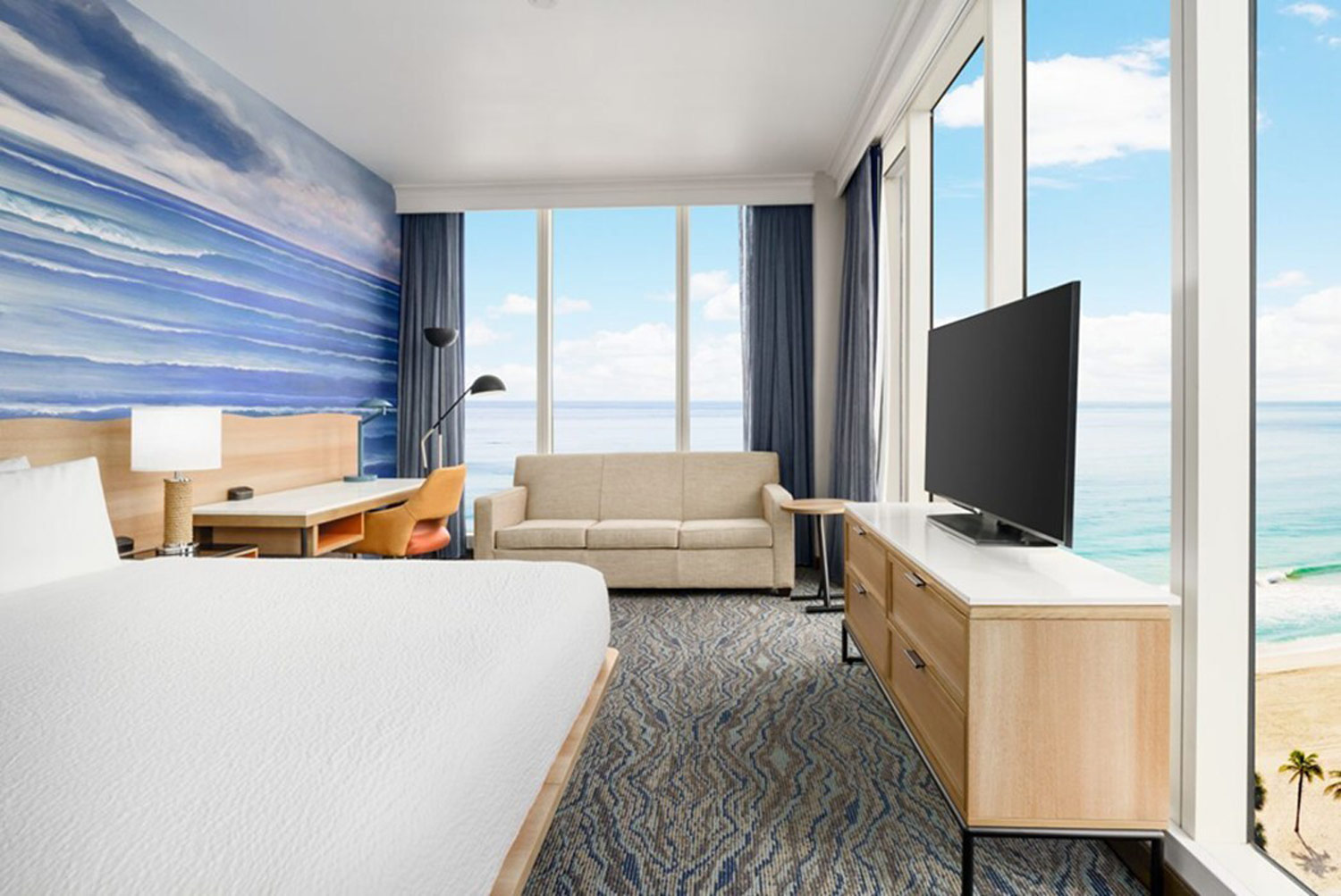 Following extensive renovations, the Courtyard Fort Lauderdale Beach has been repositioned as the Courtyard by Marriott Oceanside Fort Lauderdale Beach. (Summit Hotel Properties)